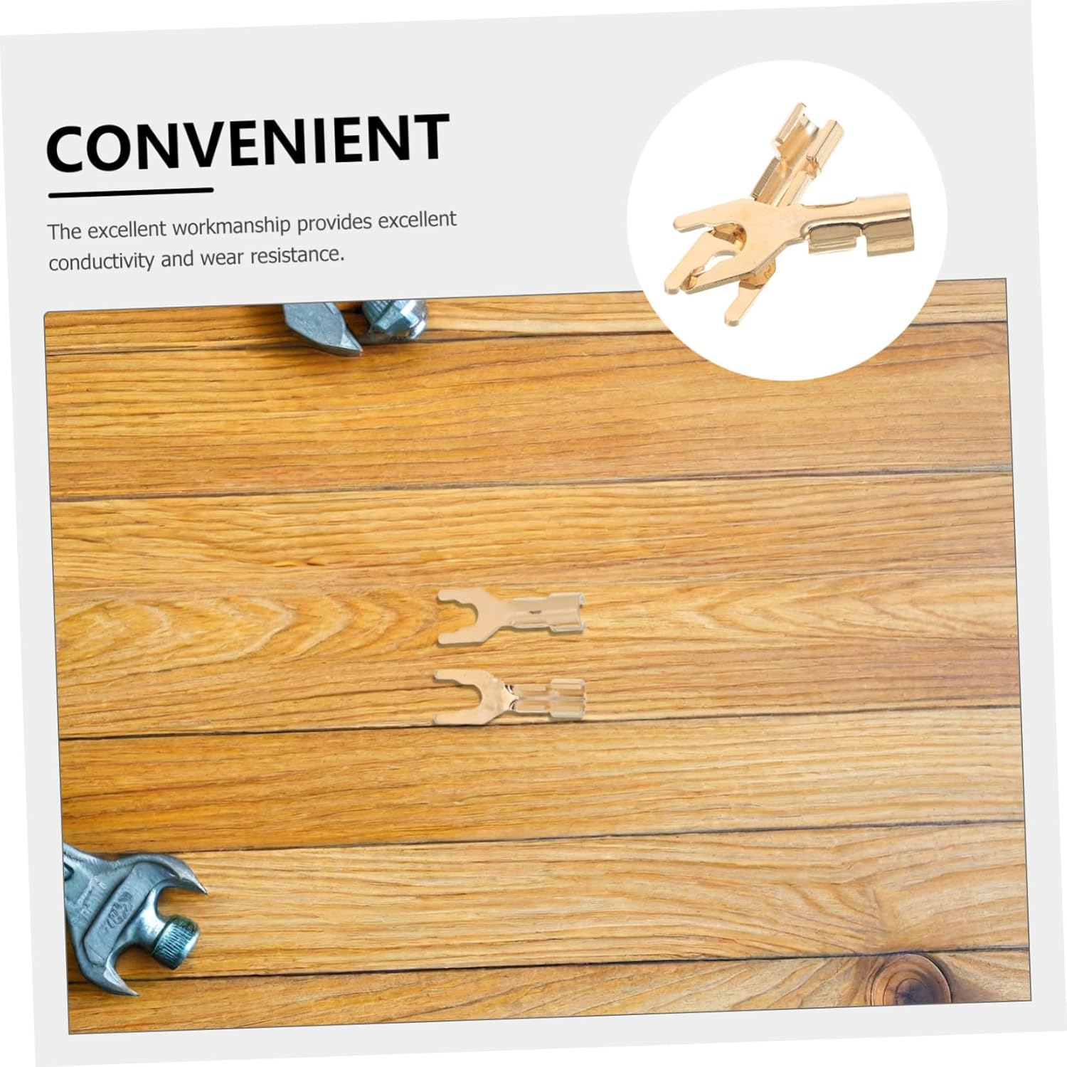 EPIGEIST 2Pcs Hifi Speaker Connectors Plated Y Spade Banana Jack Plugs for Home Theater Studio Audio Systems Stable Fit High Fidelity Sound Wide Compatibility image number 1