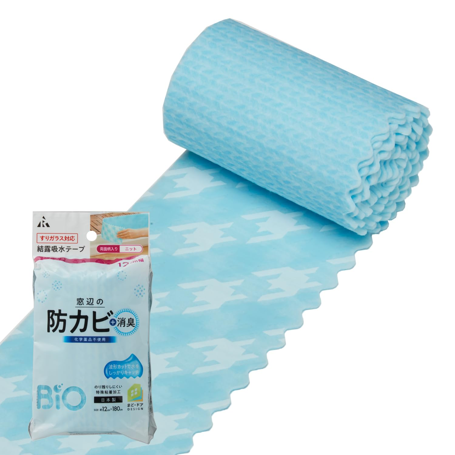 Earl H-311 Condensation Tape, Double-Sided Pattern, Bio Formulation, Bio Condensation Absorbent Tape, Compatible with Frosted Glass, 3.1 Inches (8 Cm)