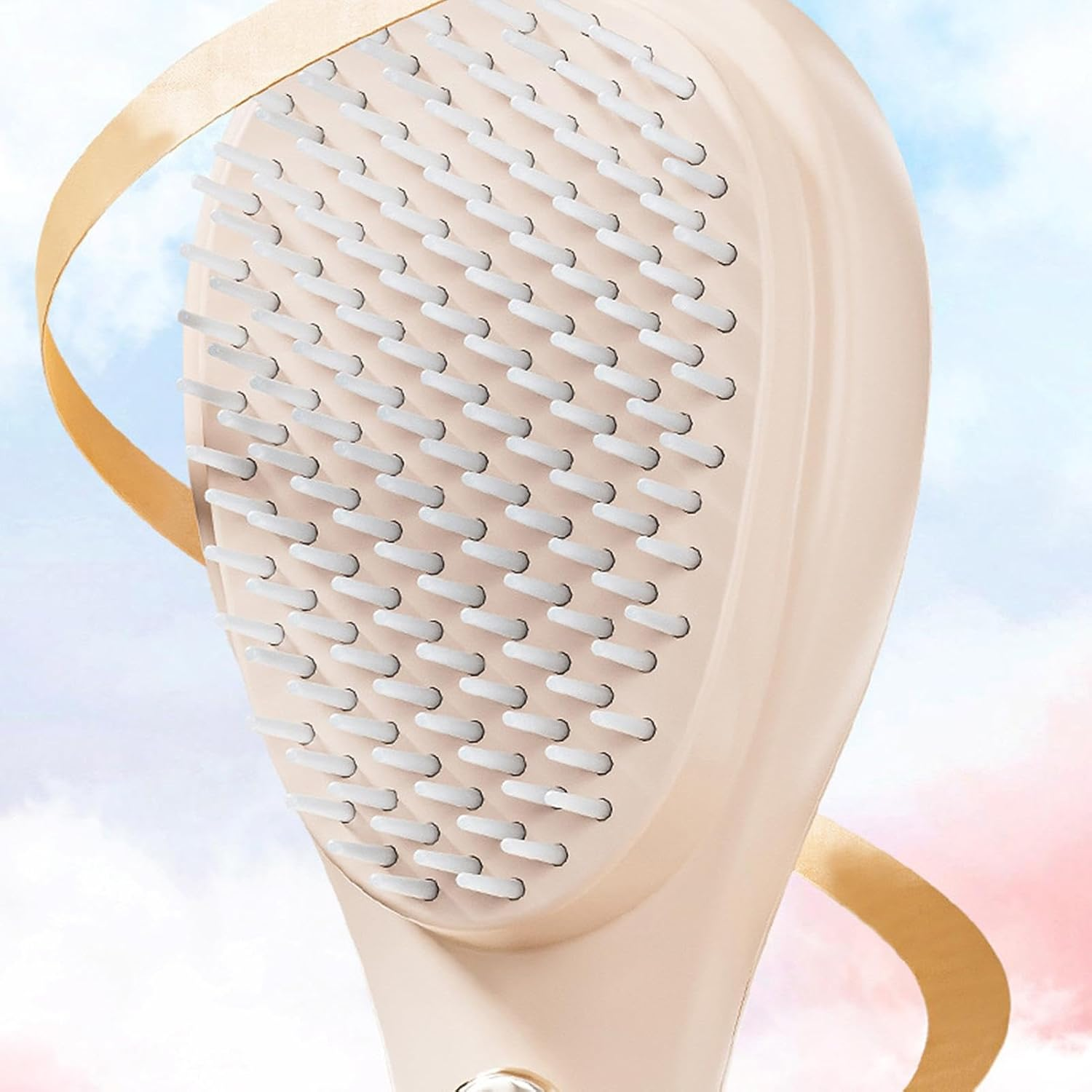 Antistatic Massage Comb, Hair Brush for Women, Cleaning Comb, Self-Cleaning Anti-Static Hair Brush for All Hair Types and Wigs image number 2