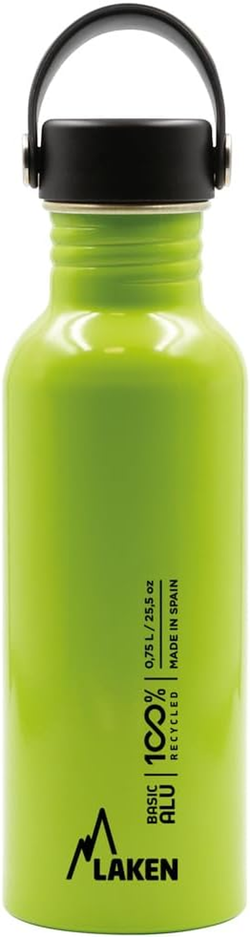 Bot. Alu. Basic Alu 0,75 L. Tap&oacute;n Oasis - Verde Manzana