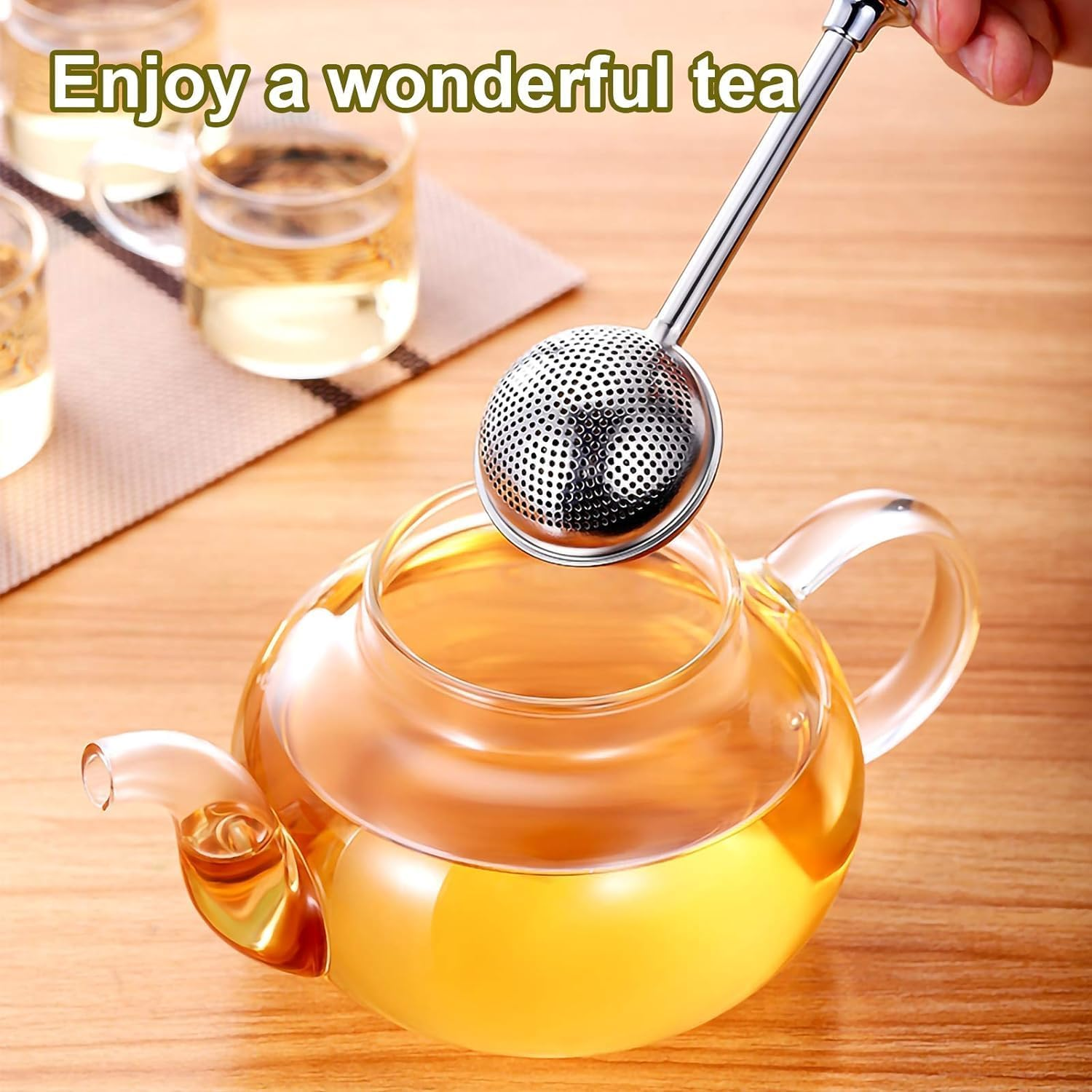 2Pcs Stainless Steel Dusting Bottle Tea Leaf Filter Tea Steeper Loose Leaf Flour Strainer Tea Ball Strainer Tea Leaf Holder Strainer Ball Flour Sieve Tea Spoon Seasoning Snap
