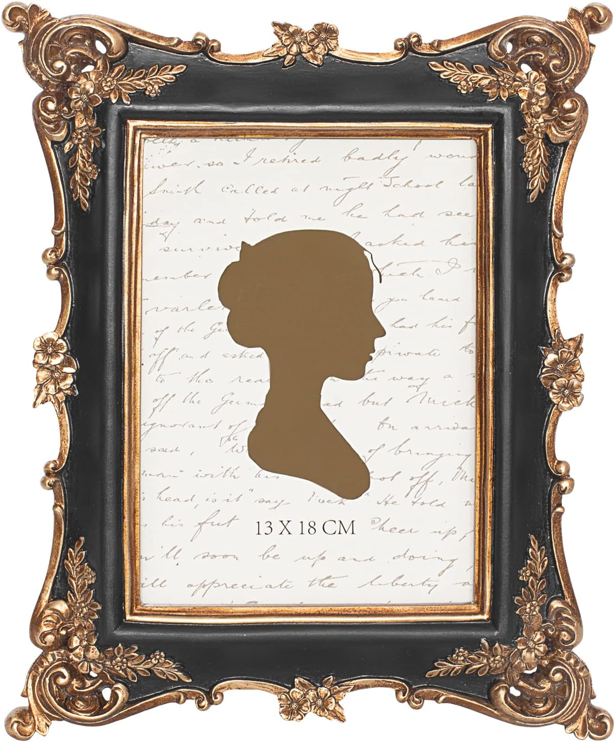 Sunlit Vintage Picture Frame 8X10 Inch, Luxury Antique Photo Frames with Glass Front, Photo Display, Tabletop Wall Hanging, Gift Ideas, Gold