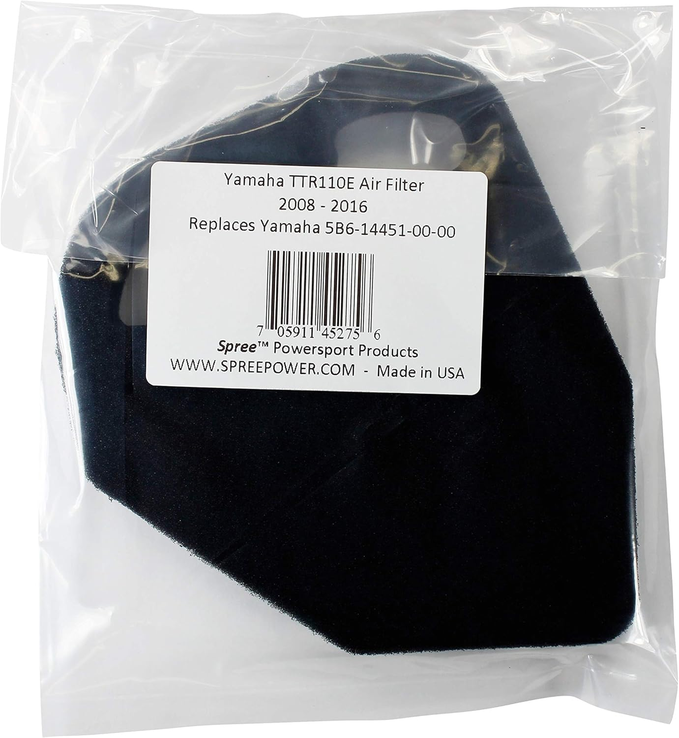 Spree Compatible Replacement for Yamaha TTR110 Air Filter (2008-2015)