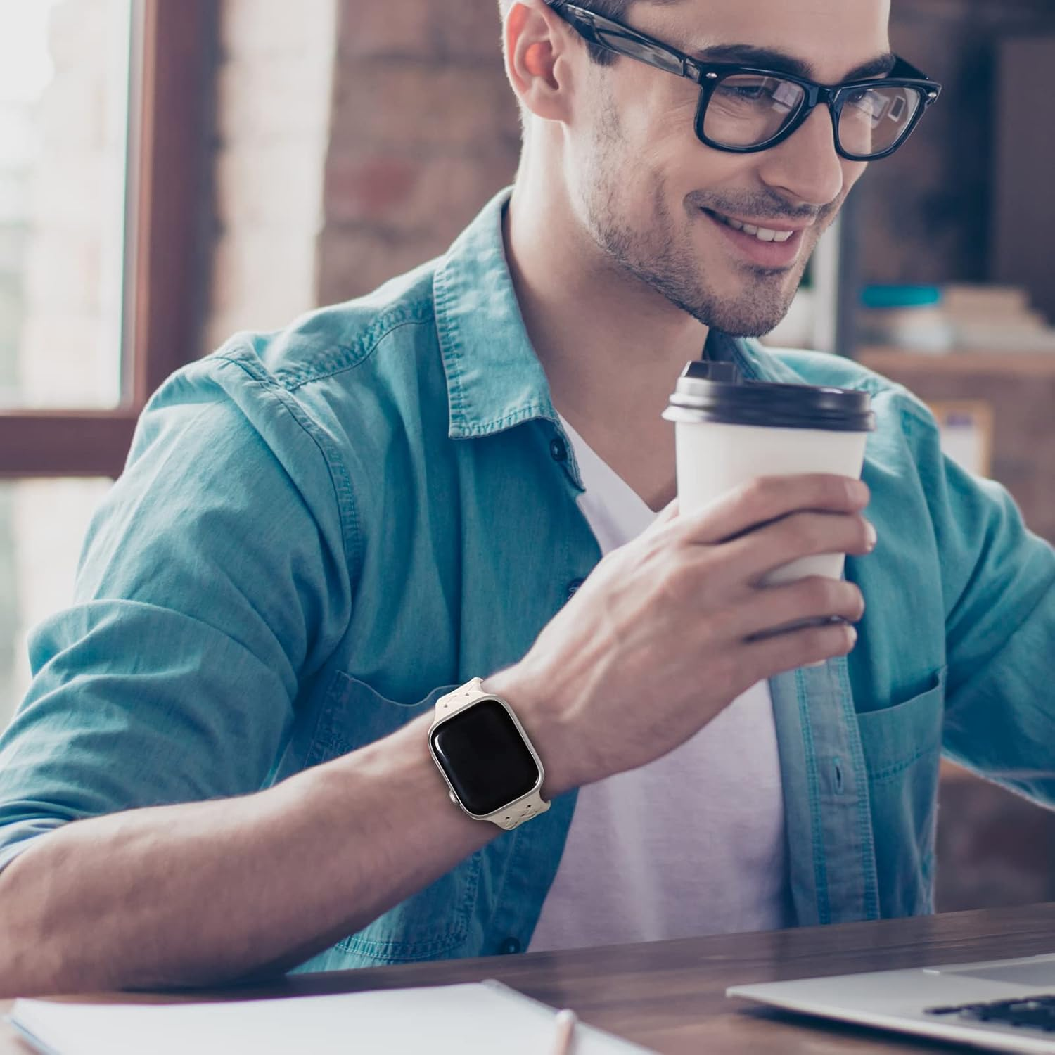 Distore Silicone Braided Weave Bands Compatible with Apple Watch 38Mm 40Mm 41Mm 42Mm 44Mm 45Mm 49Mm, Replacement Sport Breathable Strap for Iwatch Series 9/8/7/6/5/4/3/2/1 Ultra/2 SE Women Men image number 4