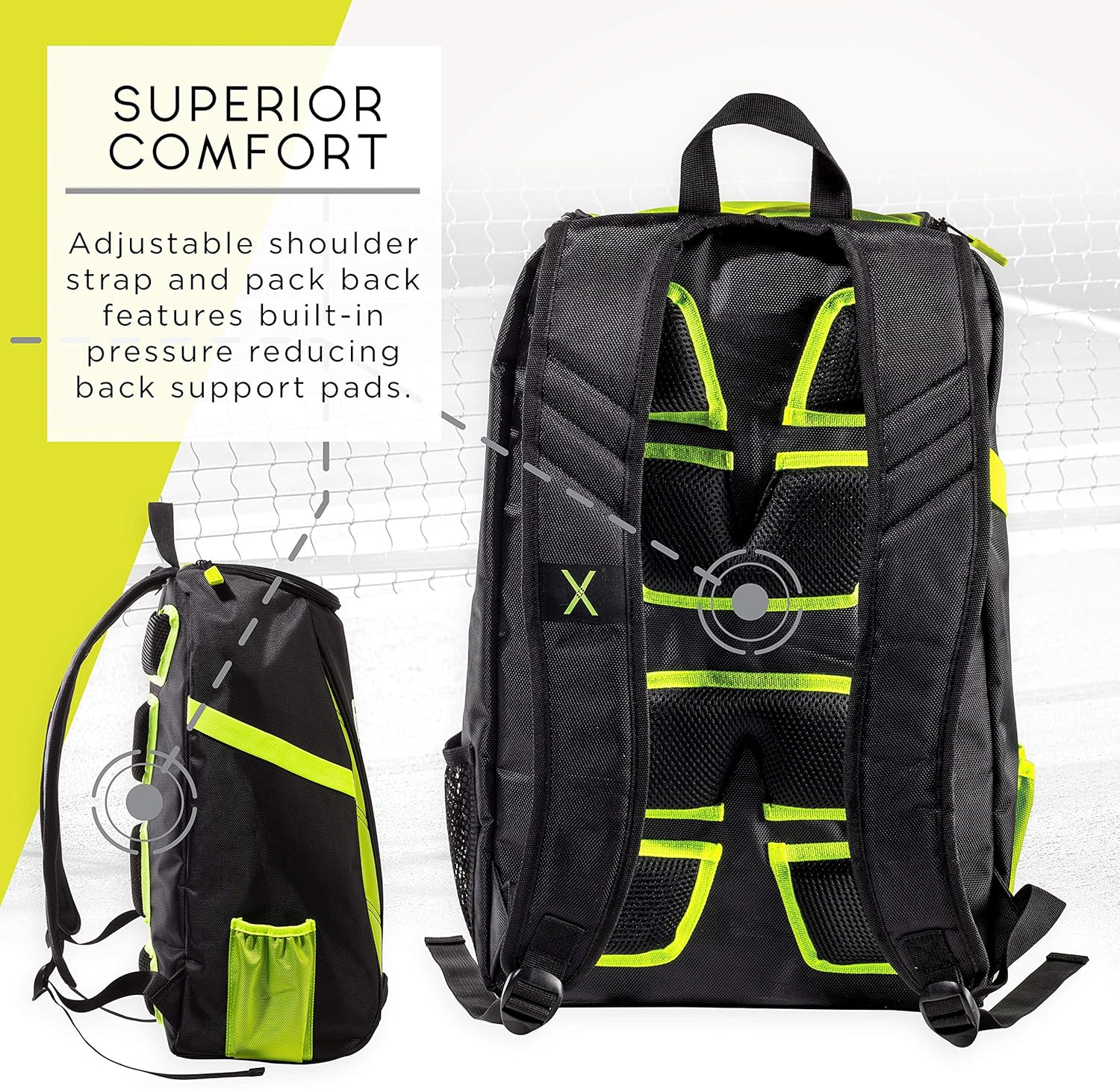 Franklin Sports Unisex-Adult Franklin Sports Deluxe Competition Pickleball Backpack 52862X image number 5