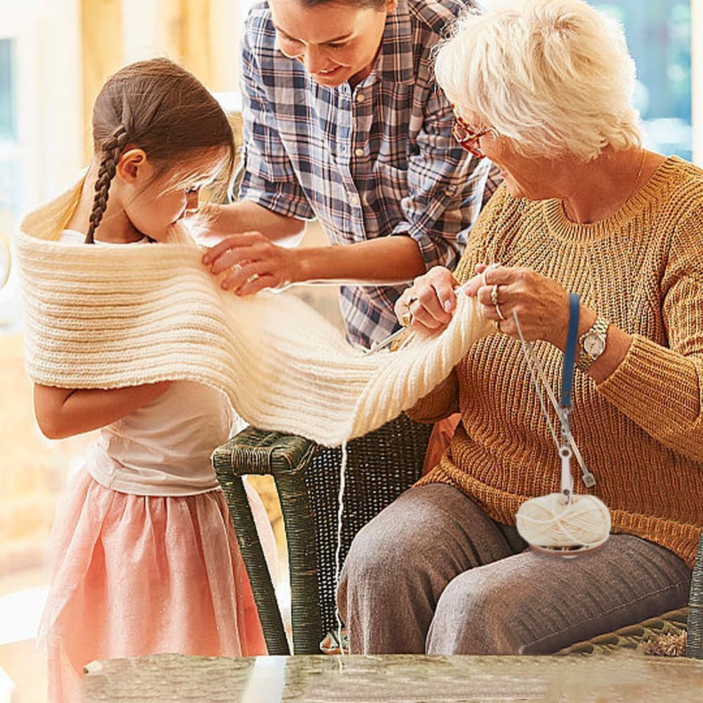 Walquicks Portable Wrist Yarn Holder, Mini Yarn Minder Prevents Yarn Tangling and Misalignment, for Crocheting, Wooden Yarn Organizer to Prevent Entanglement, String Dispenser for Craft Lovers Gift image number 5