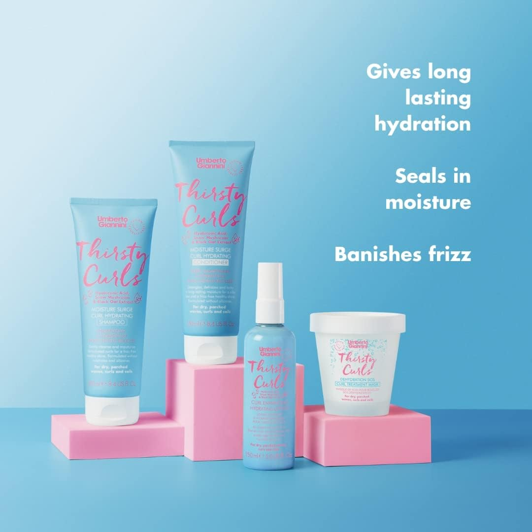 Umberto Giannini Thirsty Curls Moisture Surge Curl Hydrating Conditioner 250 Ml image number 4