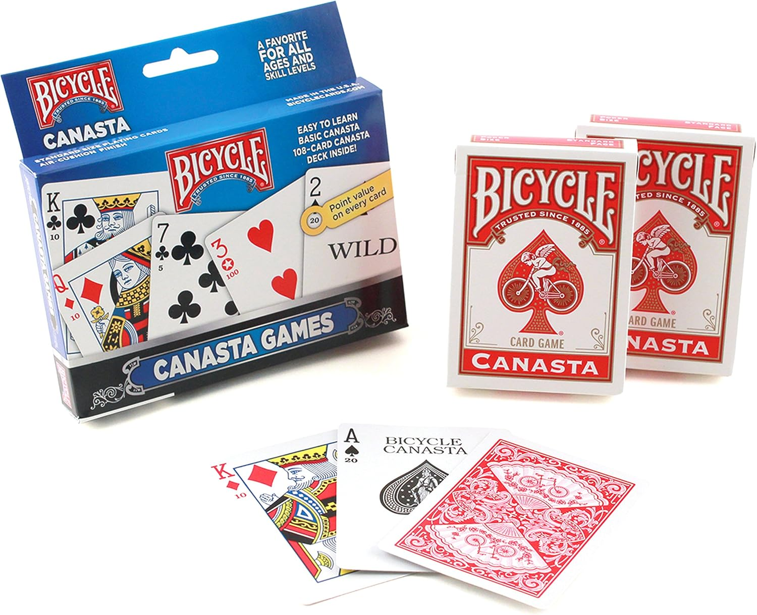 Bicycle Canasta Games Playing Cards image number 1