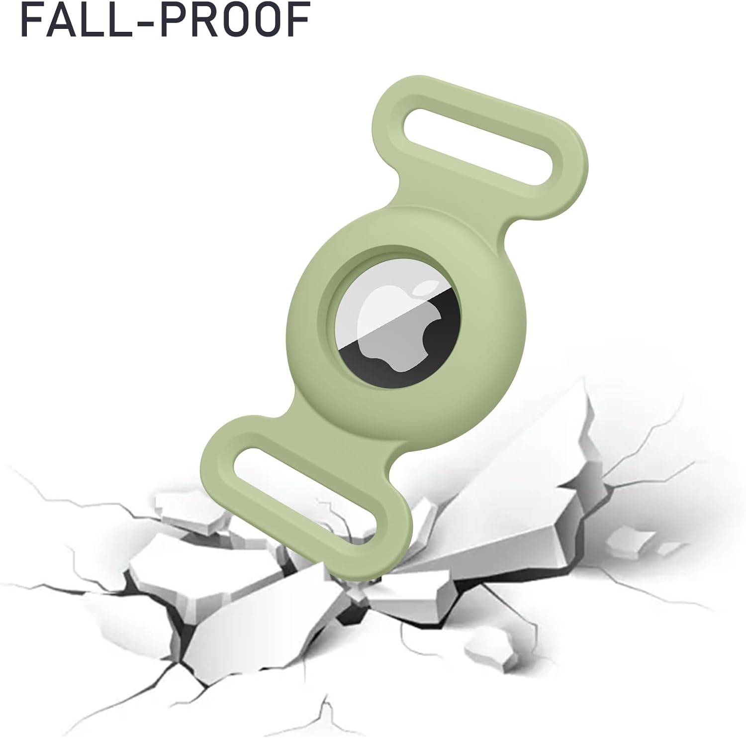 2-Pack Case for Apple Airtag Holder Dog Cat Collar, Silicone Protective Cat Dog Collar Airtag Holder, Pet GPS Tracker Collar Holder