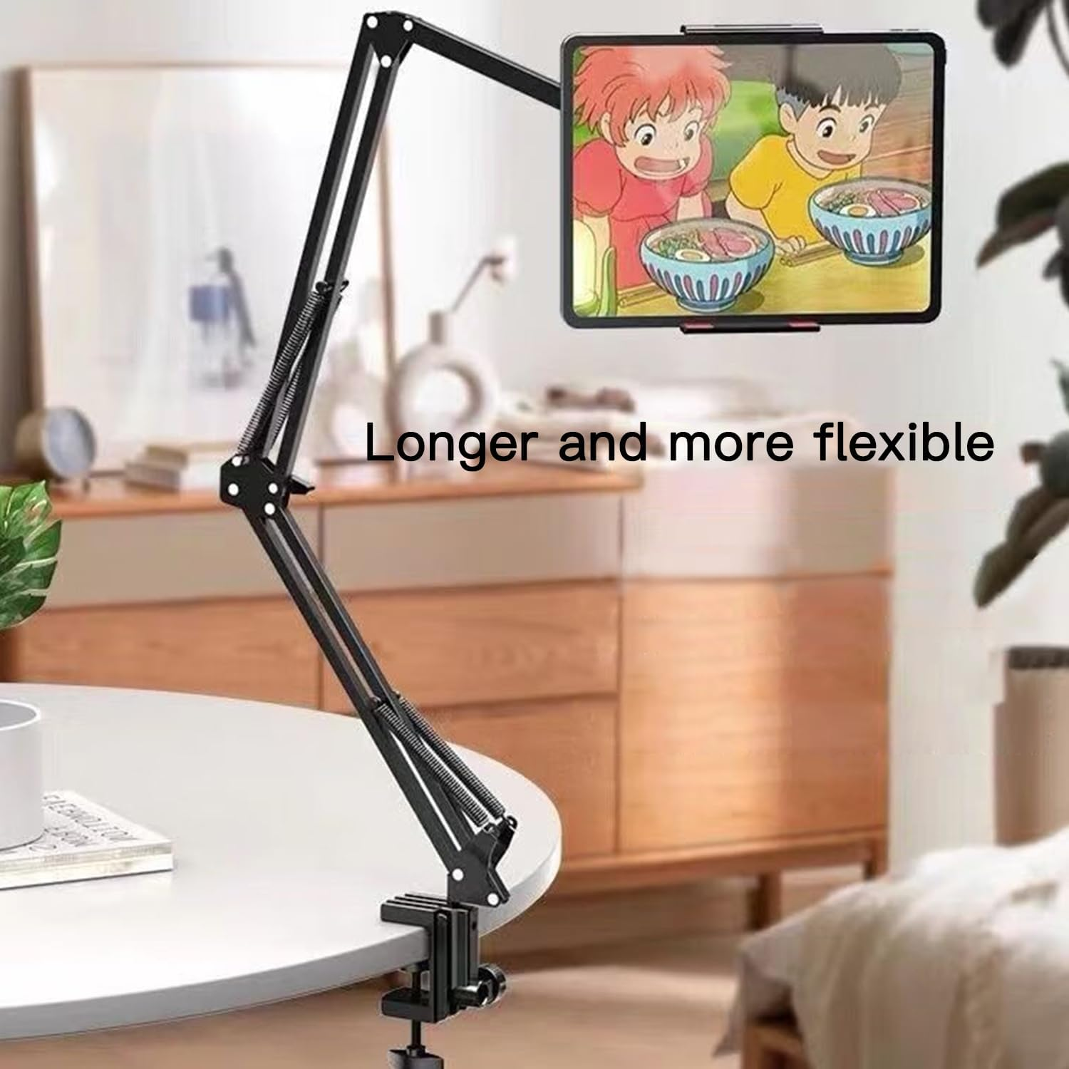 KIYOSAKI Tablet Stand & Phone Holder for Bed,360 Degree Rotating Bed Tablet Mount Holder Stand with Aluminum Arm for Ipad,Iphonexs,N-Switch, Amazon Kindle Fire,Or Other 4~12.9 Inch Devices image number 1