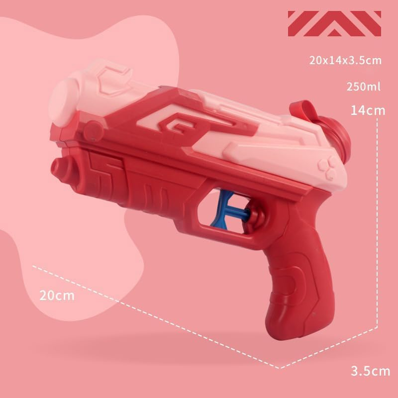 Water Guns for Kids, 2-Pack 250Ml Squirt Guns Water Pistol Water Blaster Toys for Boys Girls Toddlers, Summer Toys for Outdoor Swimming Pool Beach Water Gun image number 2