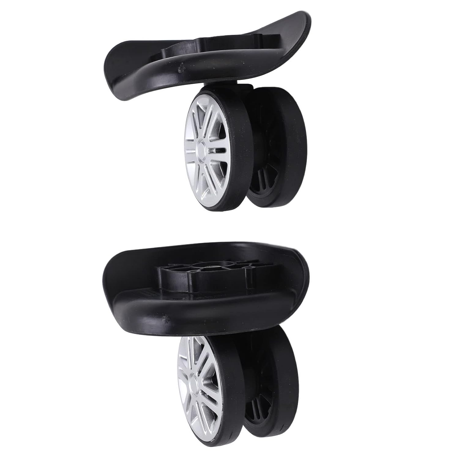 1 Pair Suitcase Replacement Wheels, Luggage Caster Wheels, Silent Plastic Wheel for Travel Companion, Outdoors image number 5