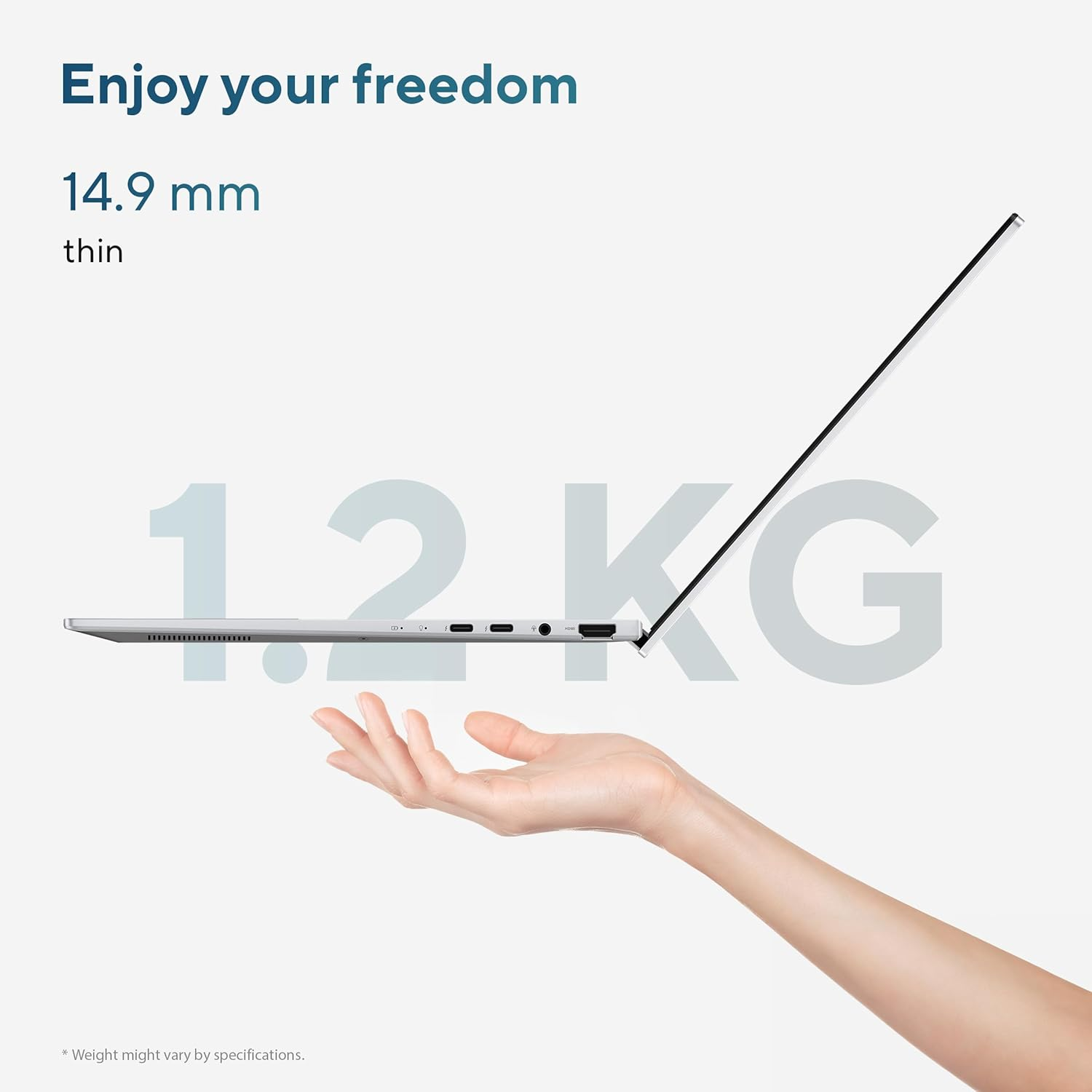 ASUS Zenbook 14 Lifestyle Laptop. 14" 3K OLED Display. Intel Core Ultra 7 Processor 255H 2.0 Ghz (Up to 5.1 Ghz) Intel AI Boost NPU up to 13TOPS. LPDDR5X 16GB RAM. 1TB Pcie 4.0 SSD. Wi-Fi 7. Win 11 H