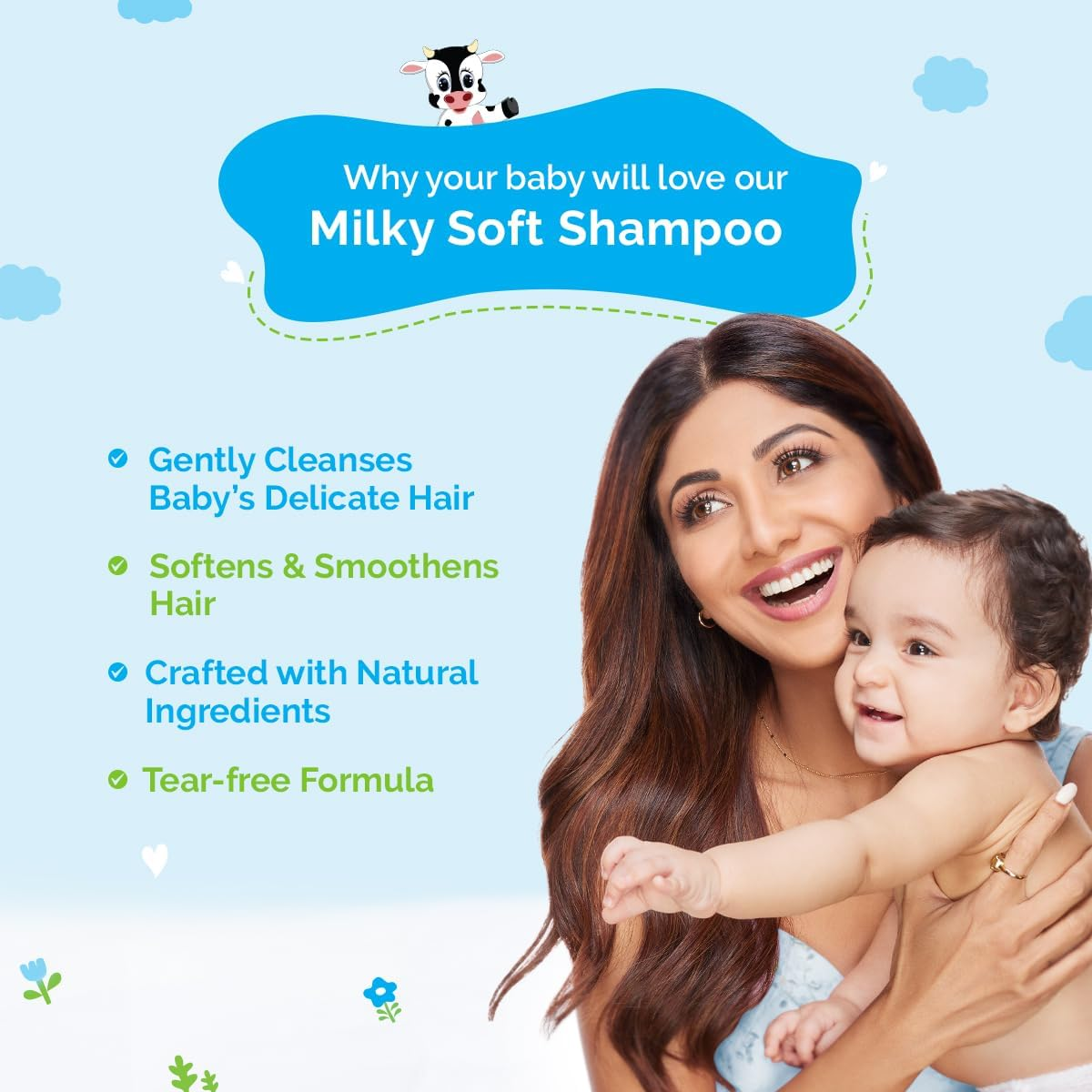Mamaearth Milky Soft Shampoo with Oats, Milk and Calendula for Babies (400 Ml) image number 6