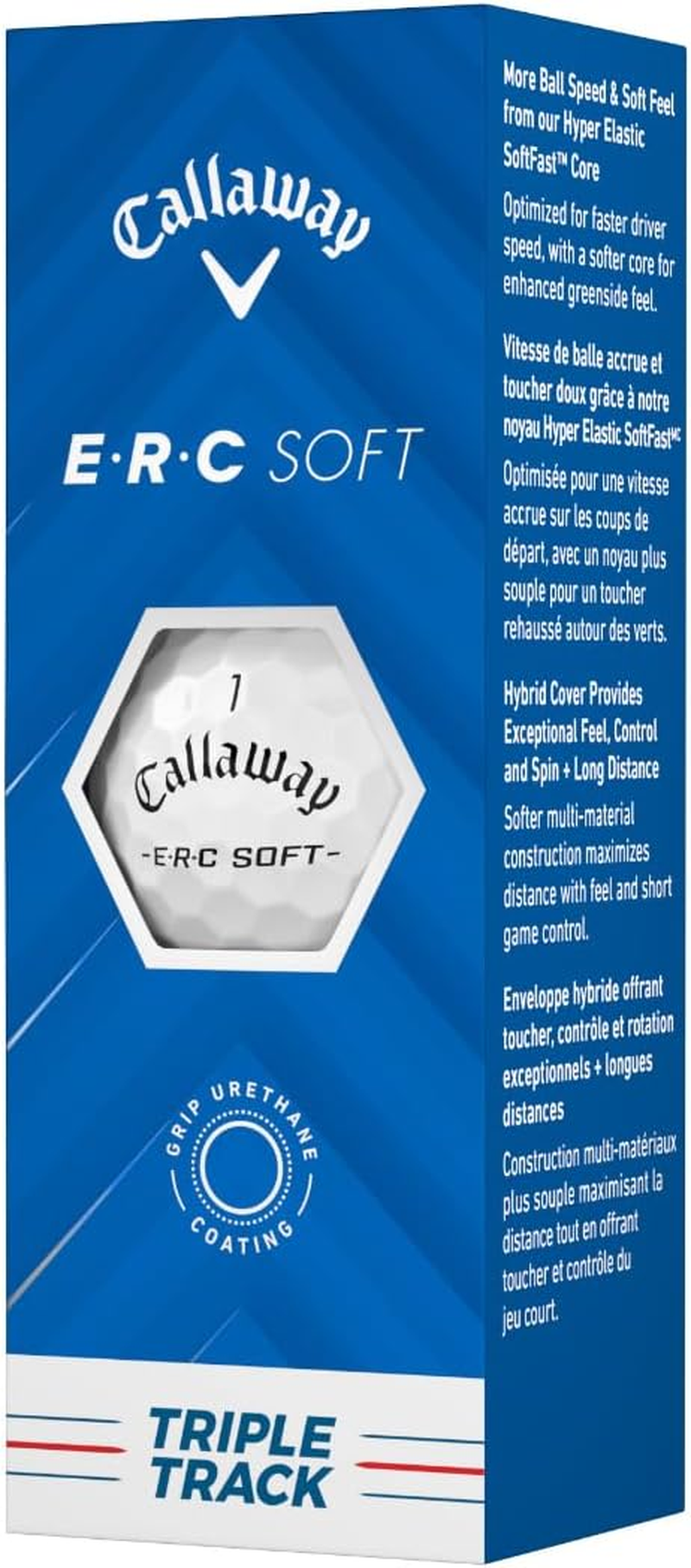 キャロウェイ(Callaway) ゴルフボール ERC Soft 25 Triple Track 1ダース(12個入り) 3ピース構造 image number 4