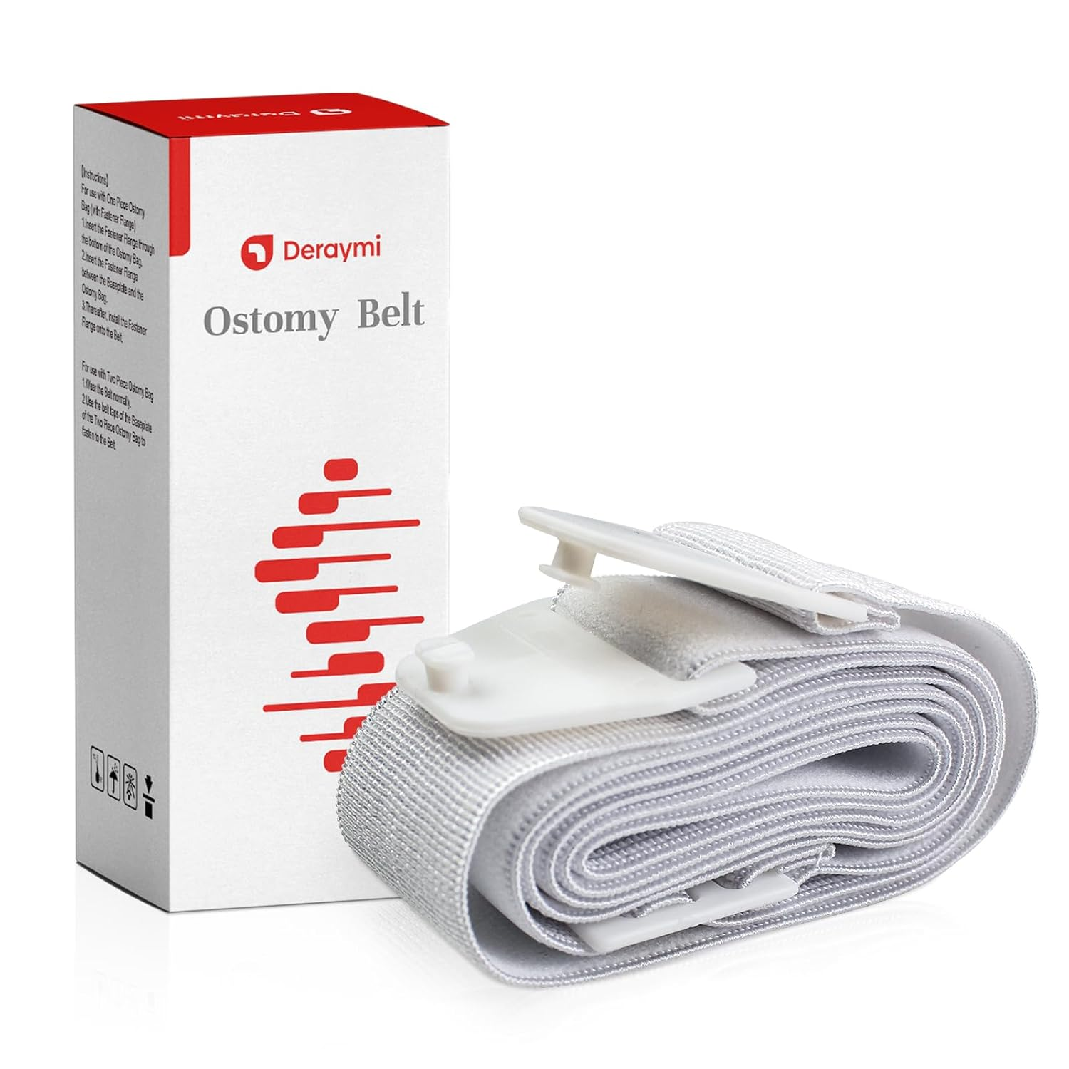 DERAYMI Ostomy Belt, Securely Holds Ostomy Pouch in Place, Washable Elastic Material, Adjustable and Comfortable for Colostomy Bags image number 2
