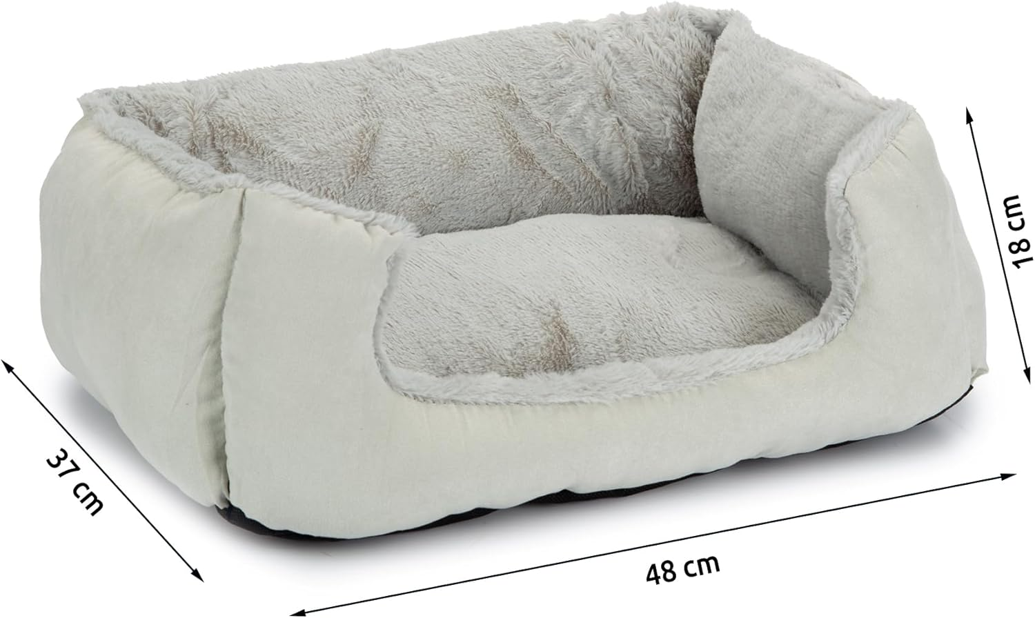 Beeztees Baboo Cat Rest Bed, 37 Cm, Grey image number 1