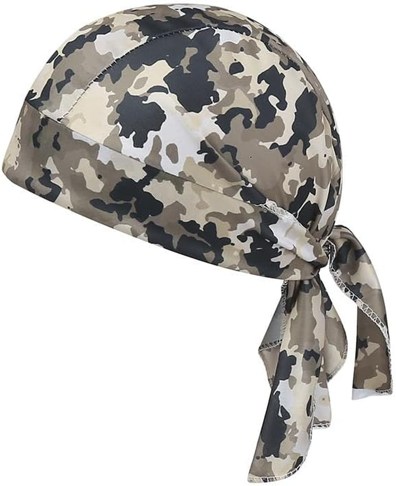 4 PCS Outdoor Camouflage Cycling Headscarf Hood, Sun Protection Sports Breathable Printed Hat image number 3