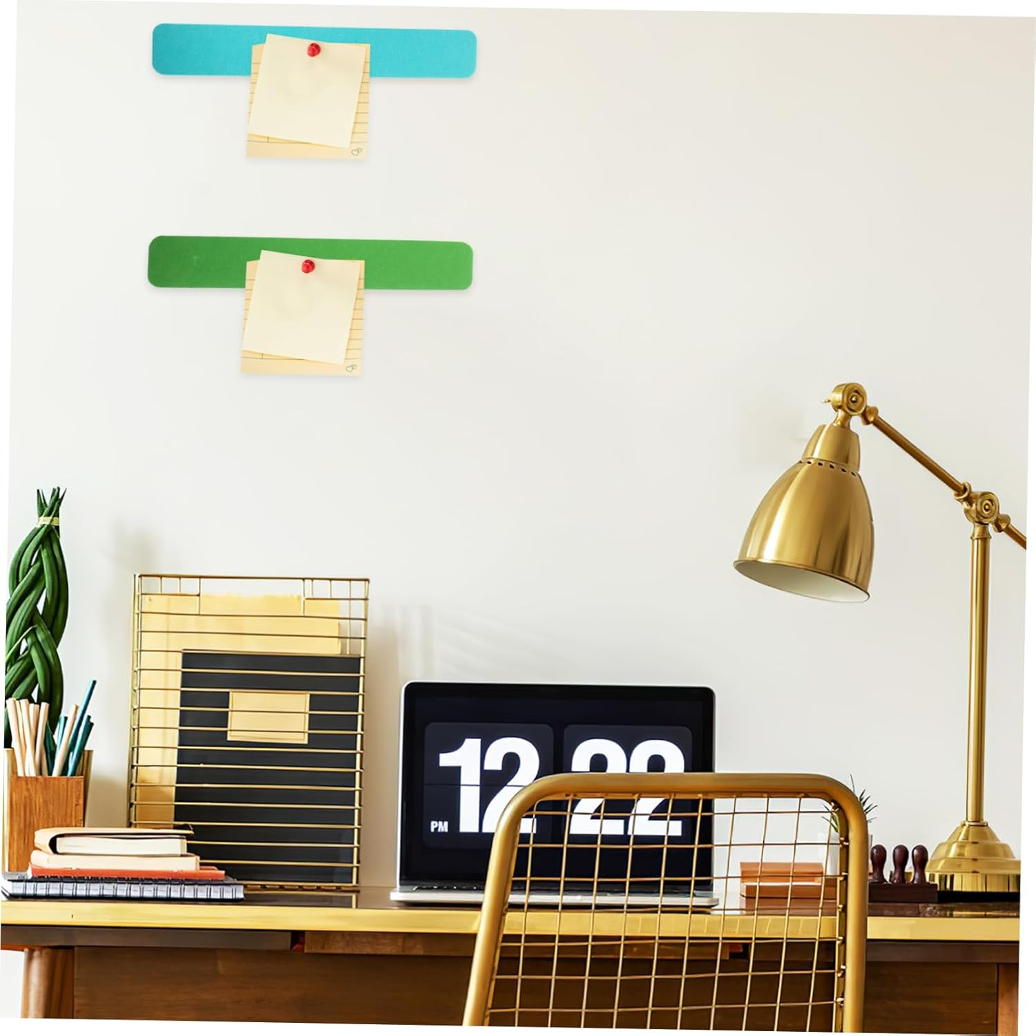 UTHCLO 4Pcs Felt Bulletin Board Strips Decorative Adhesive Strips for Home Office and Classroom Use Material for Organizing Photos and Messages image number 4