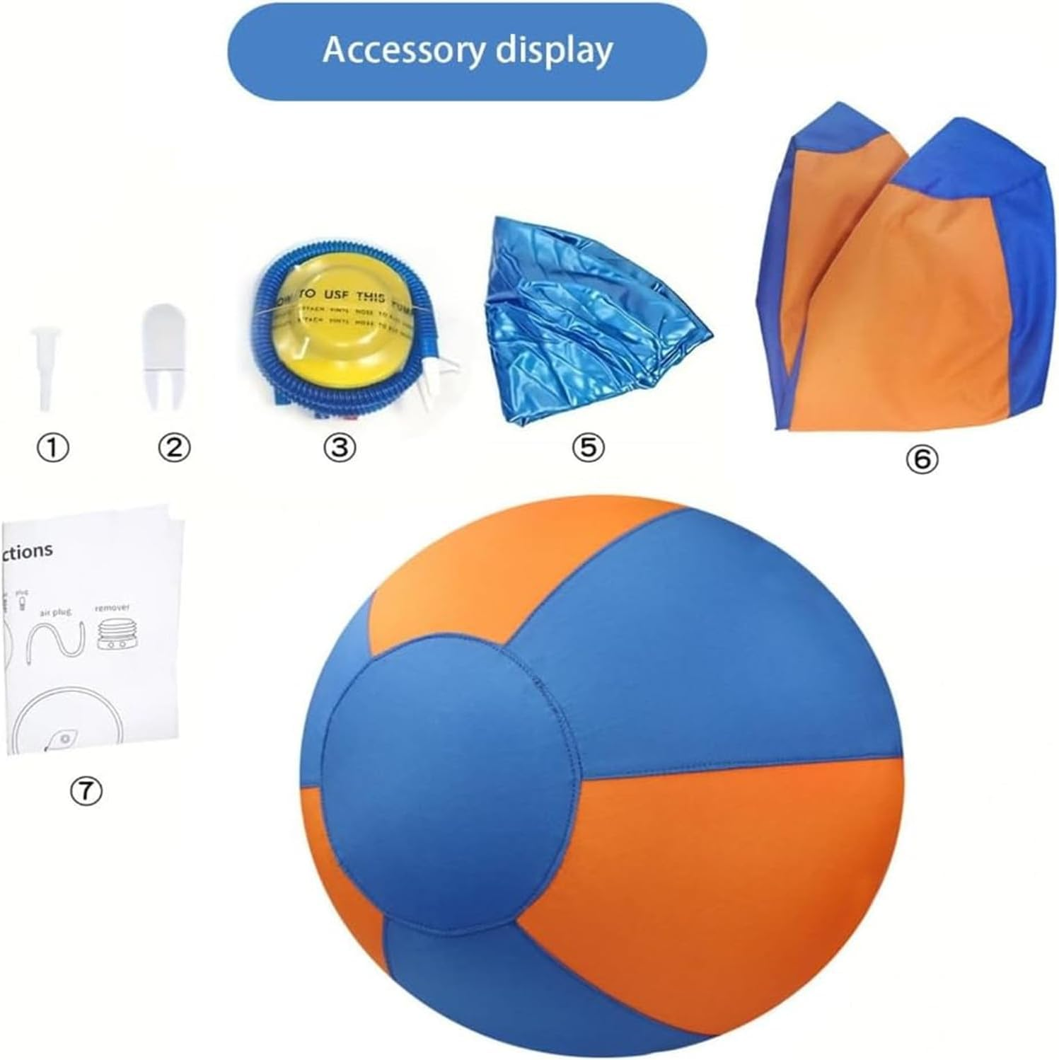 Herding Ball for Dogs, 45Cm Dog Herding Ball, Dog Agility Equipment, for Australian and German Shepherd Collie, Dog Toys for Christmas, Birthday Gifts image number 1