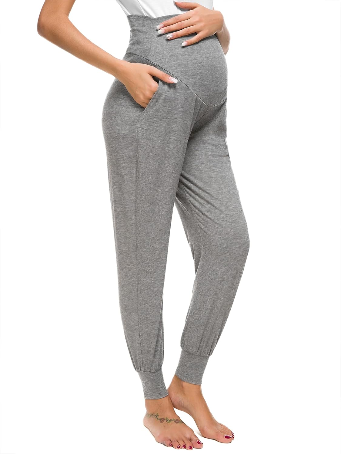 Liu & Qu Maternity Women'S Casual Pants Stretchy Comfortable Lounge Pants