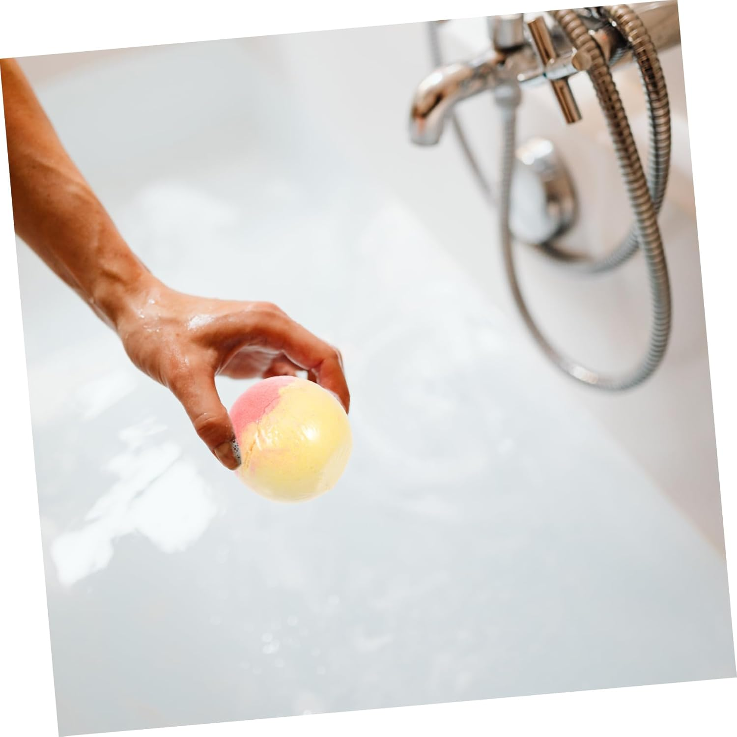 Spa Sea Salt Essential Oil Bath Ball for Adults Bright Colors Wonderful Scents for Relaxation and Present Giving image number 6