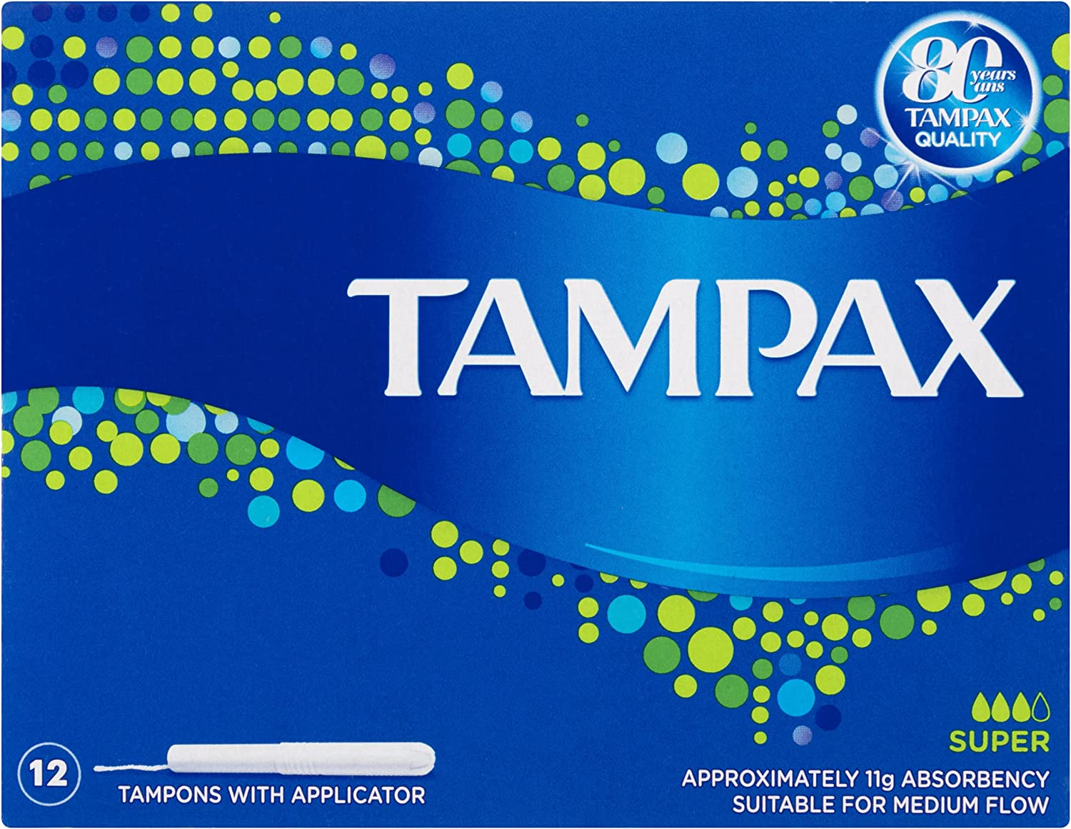 Tampax Super Tampons with Applicator 12 Pack image number 5
