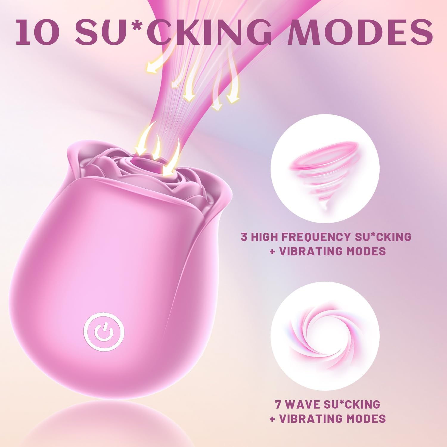 Rose Red Toy for Women, Silicone Washable Women'S Toys image number 3