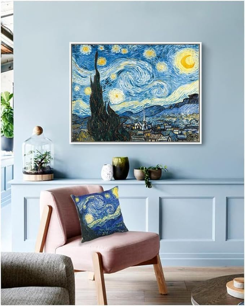 Compatible with Pattern Decorative Cushion Cover, the Classics Super Soft Pillowcase Home Soft & Comfortable 18X18 Inches (Double-Sided) (Starry Night) image number 3