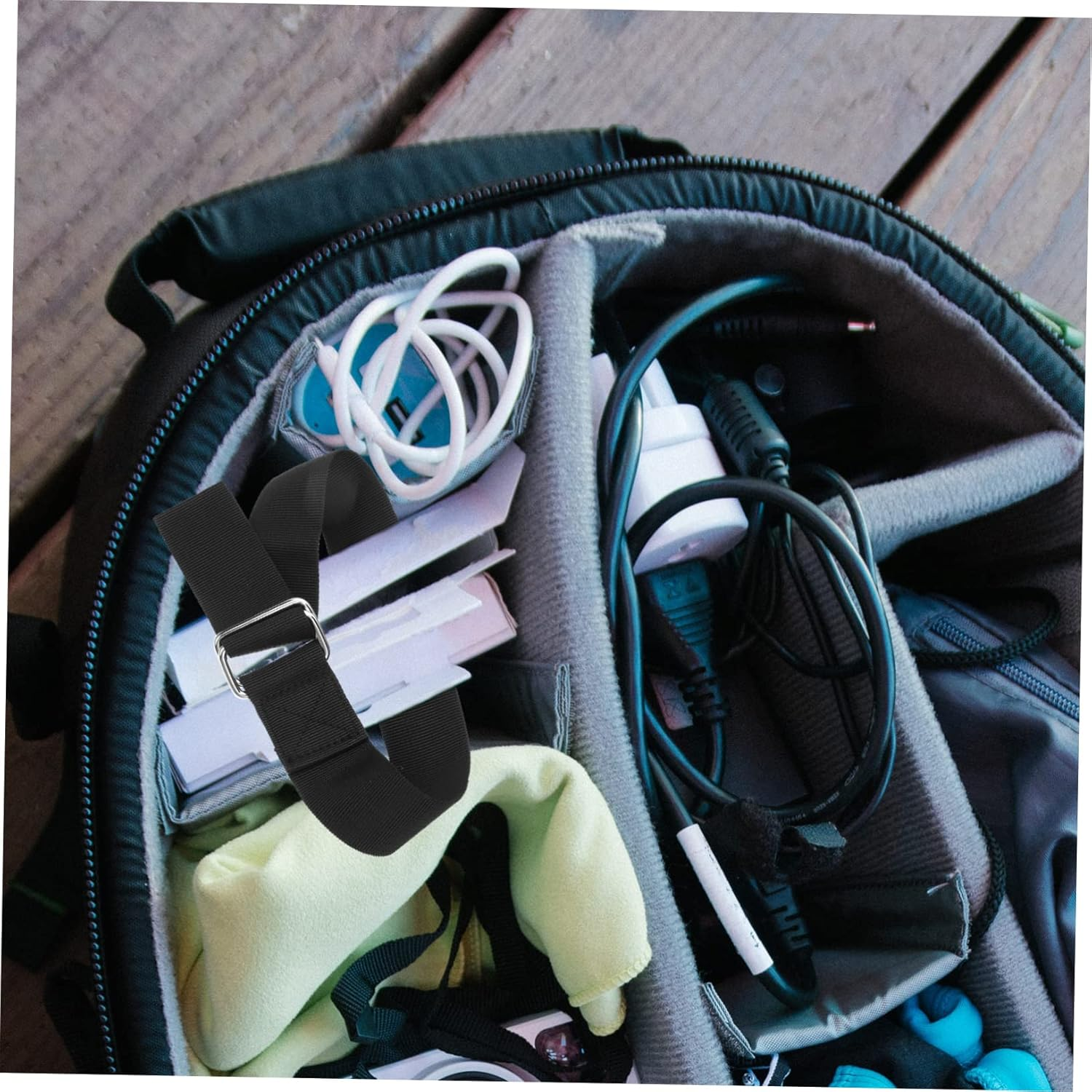 Homoyoyo 6Pcs Elastic Fastening Belts for Luggage Combination Luggage Straps Ratchet Tie down Straps Camping Must Haves Bag Packaging Tools image number 6