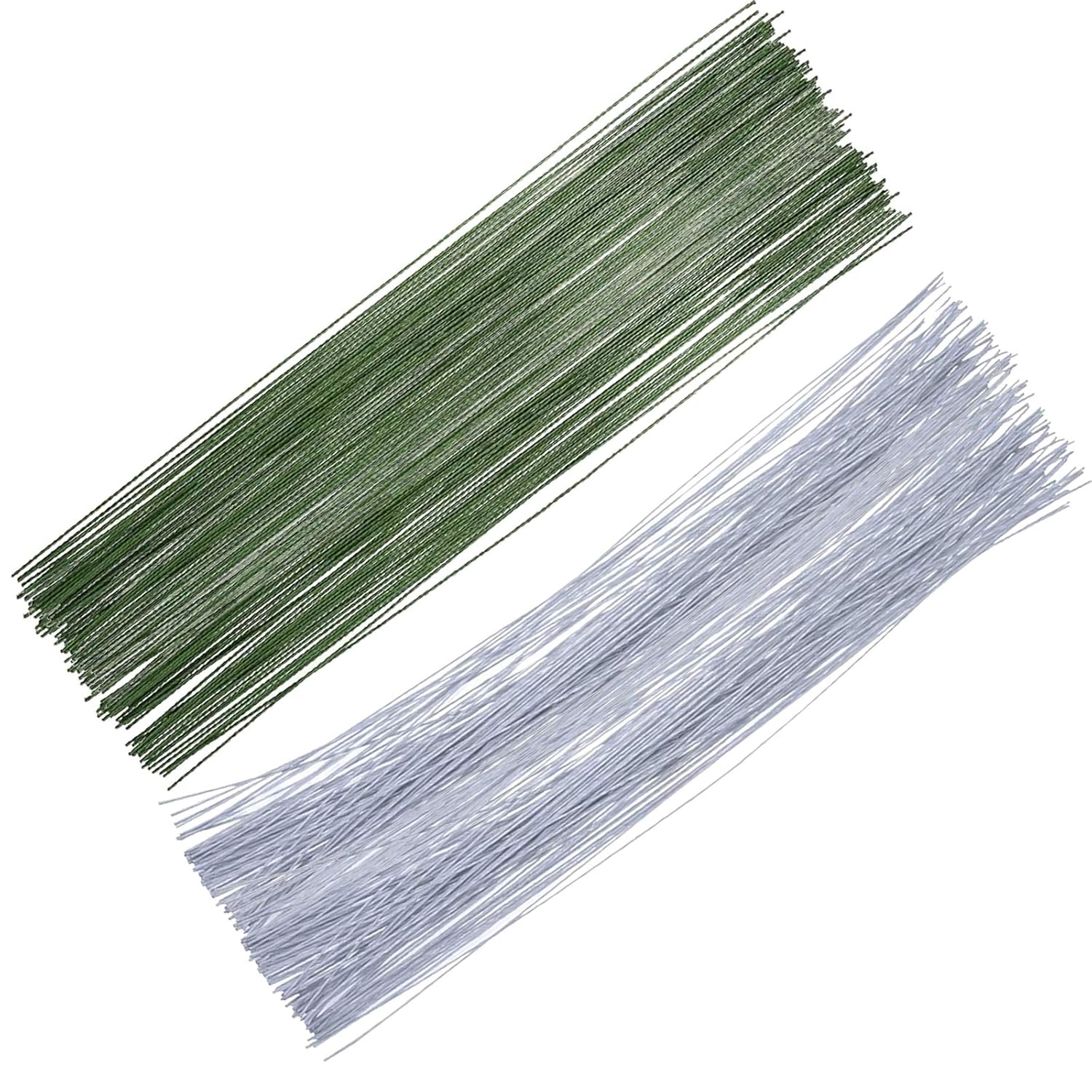 200Pcs Floral Wire Stems, 0.45Mm 26 Gauge Thin Green Stub Wire for DIY Flower Making Crafting Wrapping image number 3