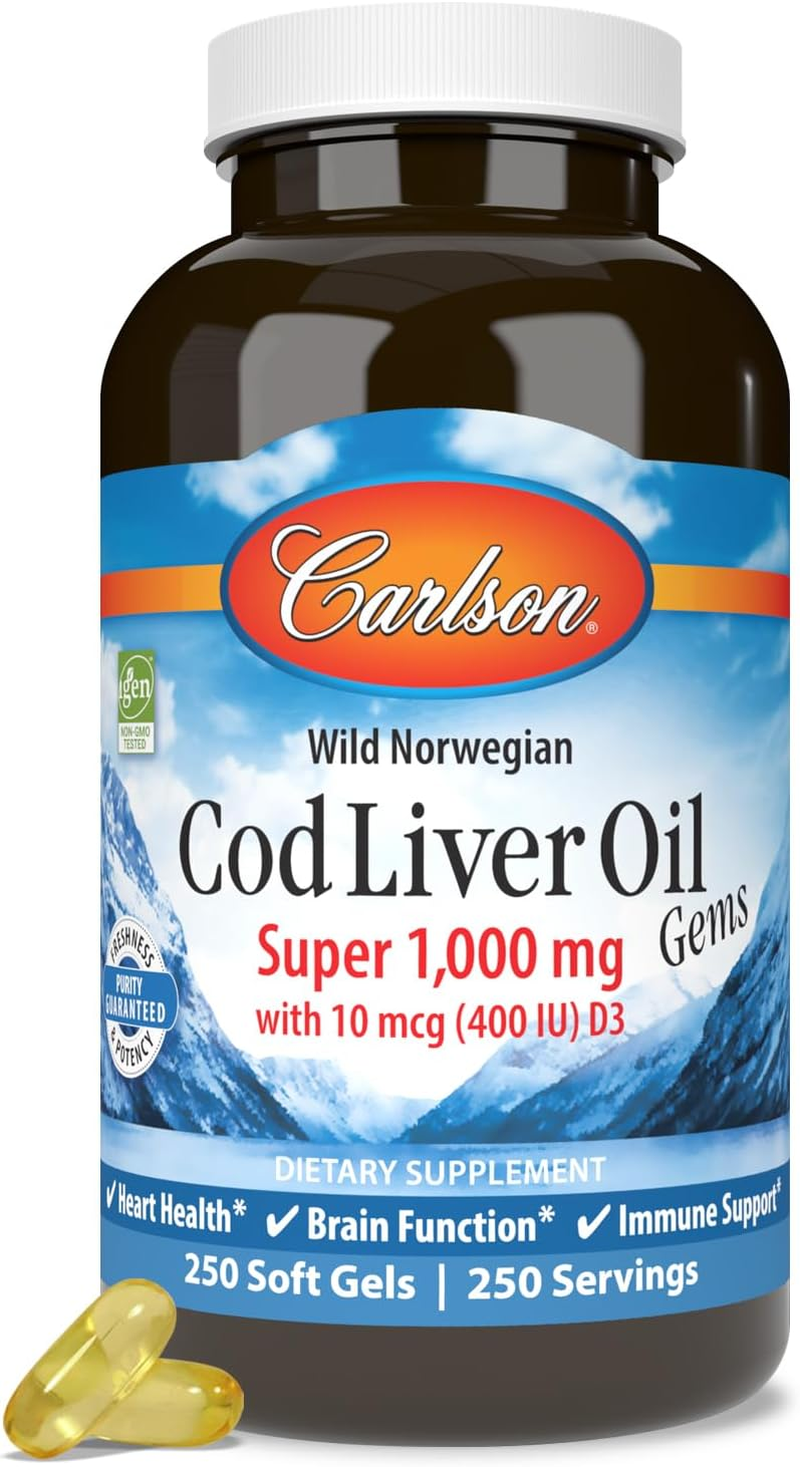 Carlson Carlson Super Cod Liver 250 Soft Gels image number 2