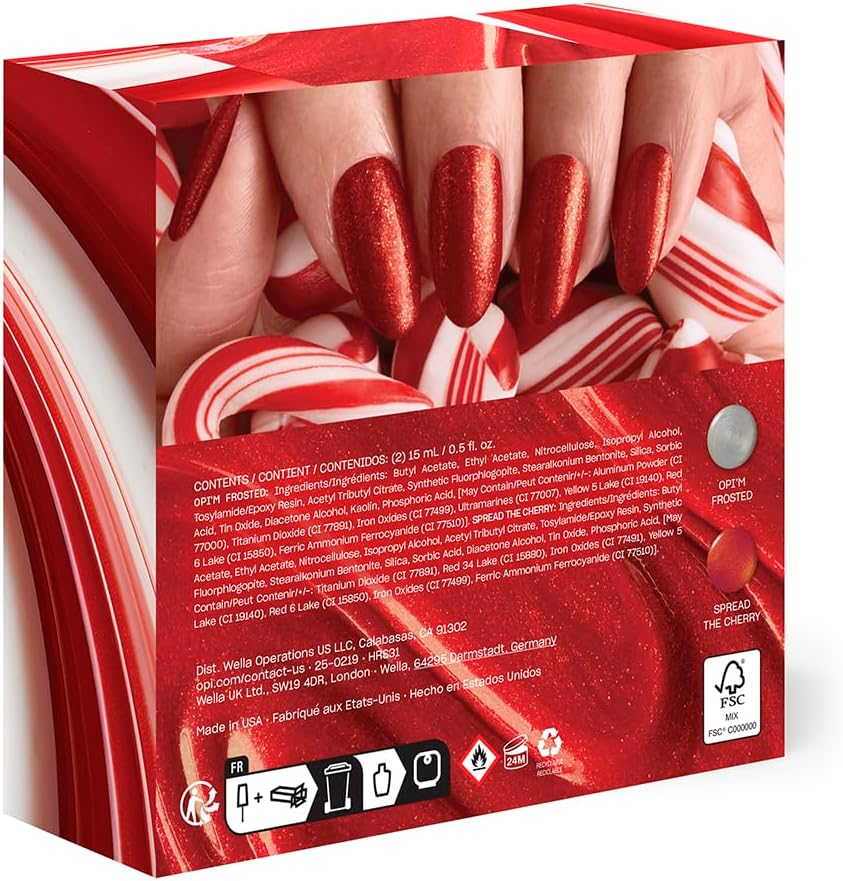 OPI Nail Polish, Good Enough to Treat Holiday 2025 Collection, for up to 7 Days of Wear, Nail Lacquer Duo Pack image number 1