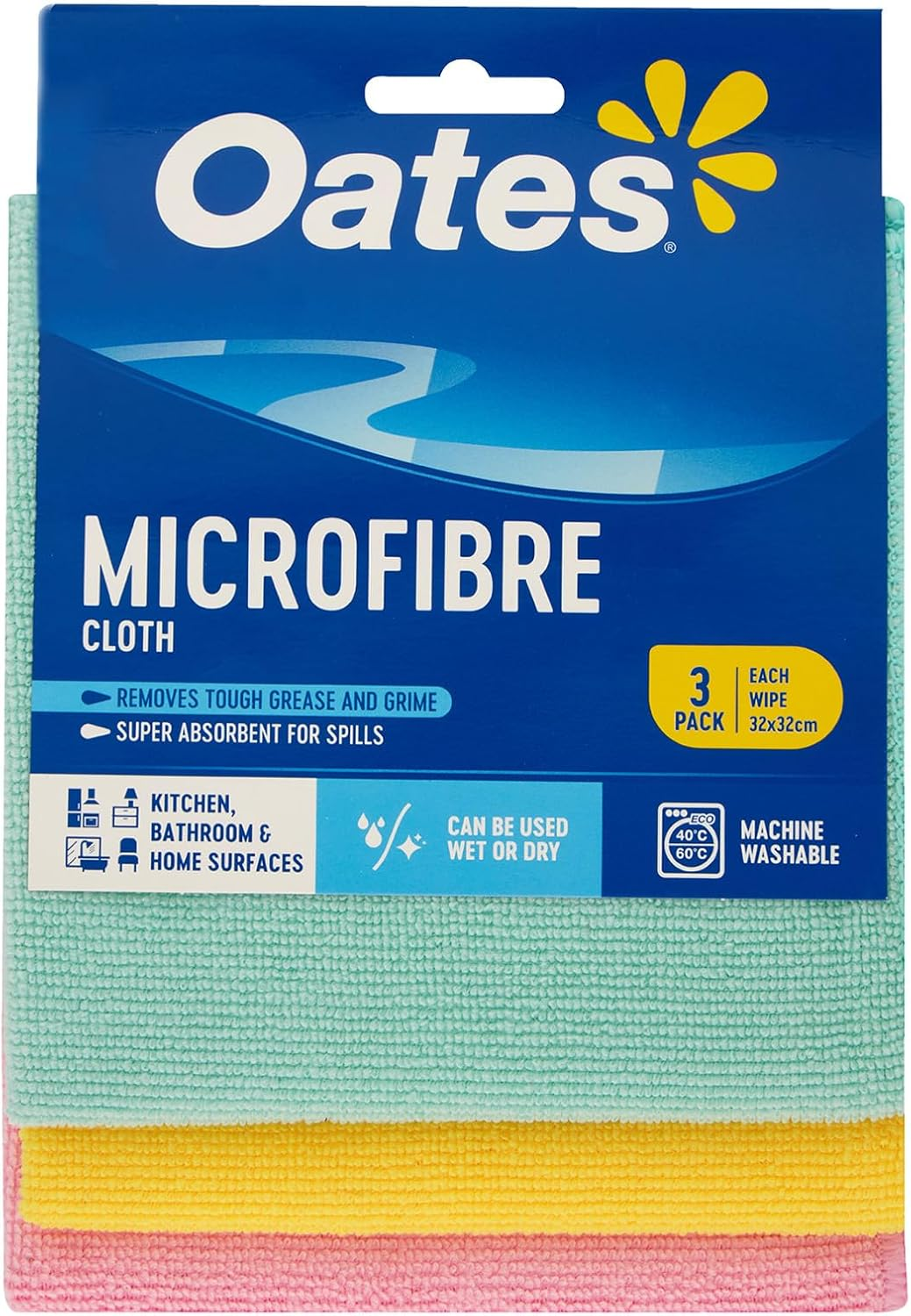 Oates Microfibre Cloth 3 Pack image number 3
