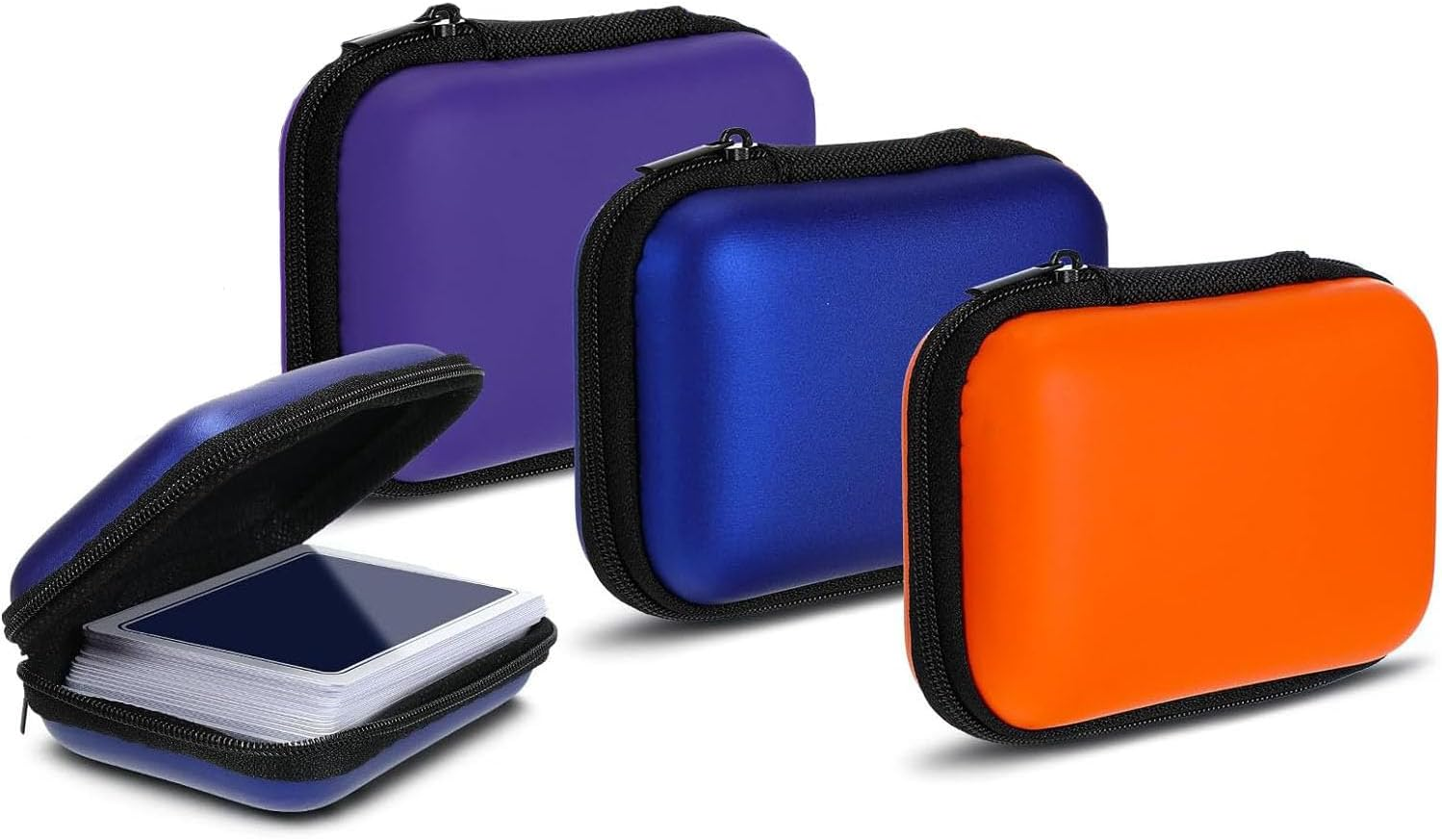 3 PCS Travel Cards Hard Case, Card Case Compatible with MTG Travel Games Cards Games Playing Card, Playing Cards Storage Box Carrying Holder for Classic Card Game Playing Card (Not Including Cards) image number 6