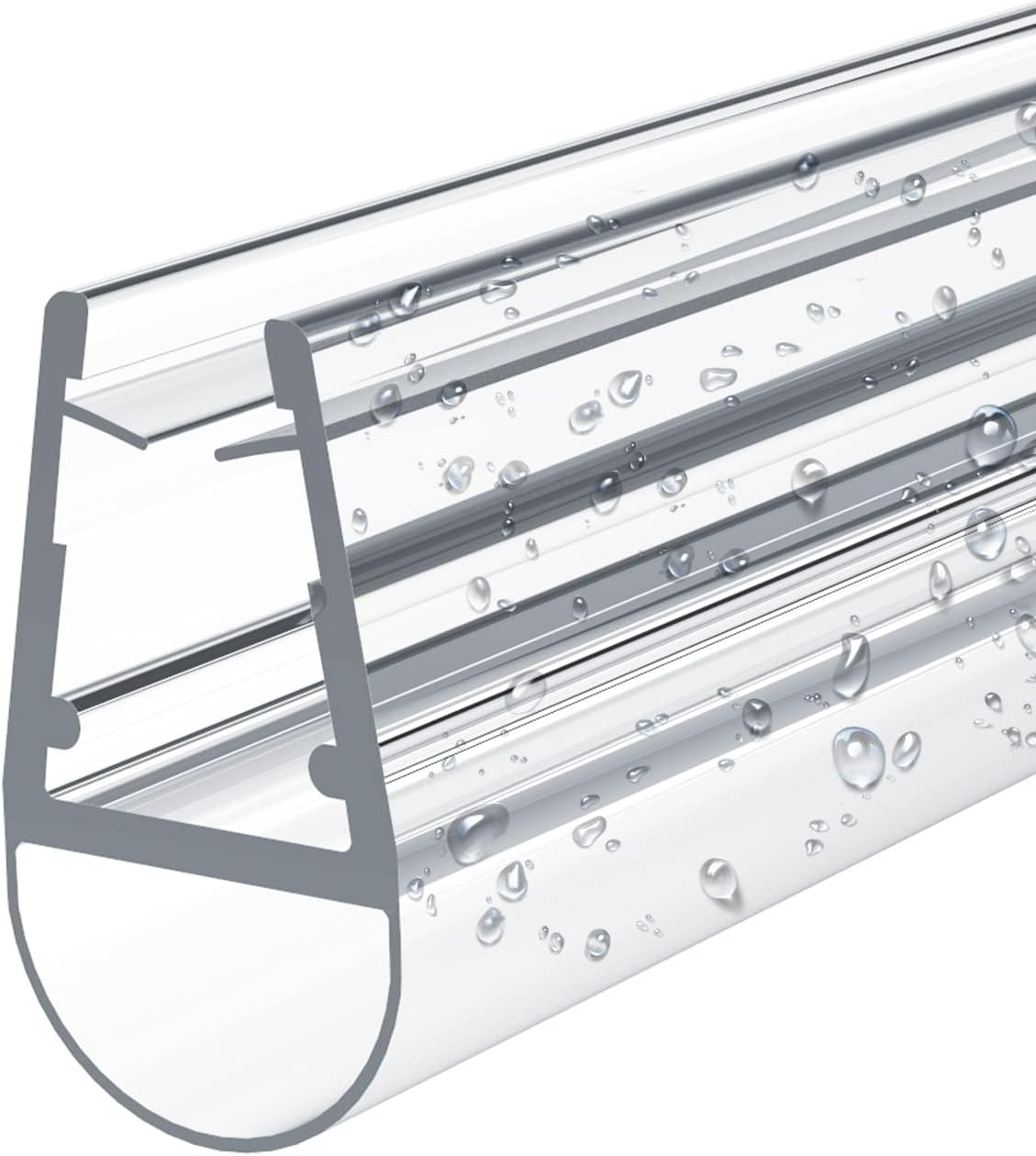 EMKE Shower Seal Replacement Seal Water Repellent Shower Screen Shower Cubicle Glass Door 4-6 Mm Glass 600 Mm