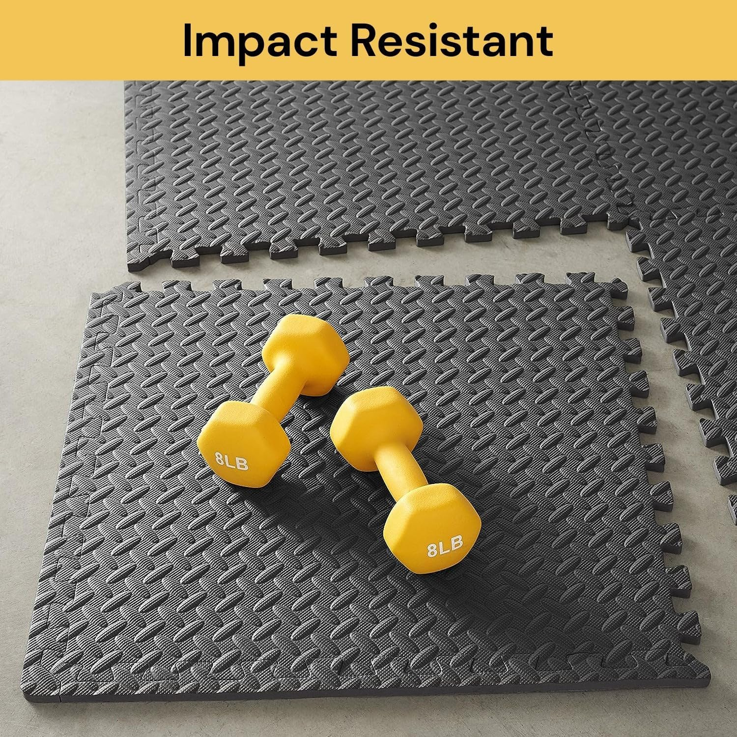 EZONEDEAL 6Pcs Exercise Mats, Puzzle Exercise Mat, EVA Foam Interlocking Tiles Protective Flooring for Home Gym Flooring Exercise Equipment Mat and Cushion for Workouts image number 1