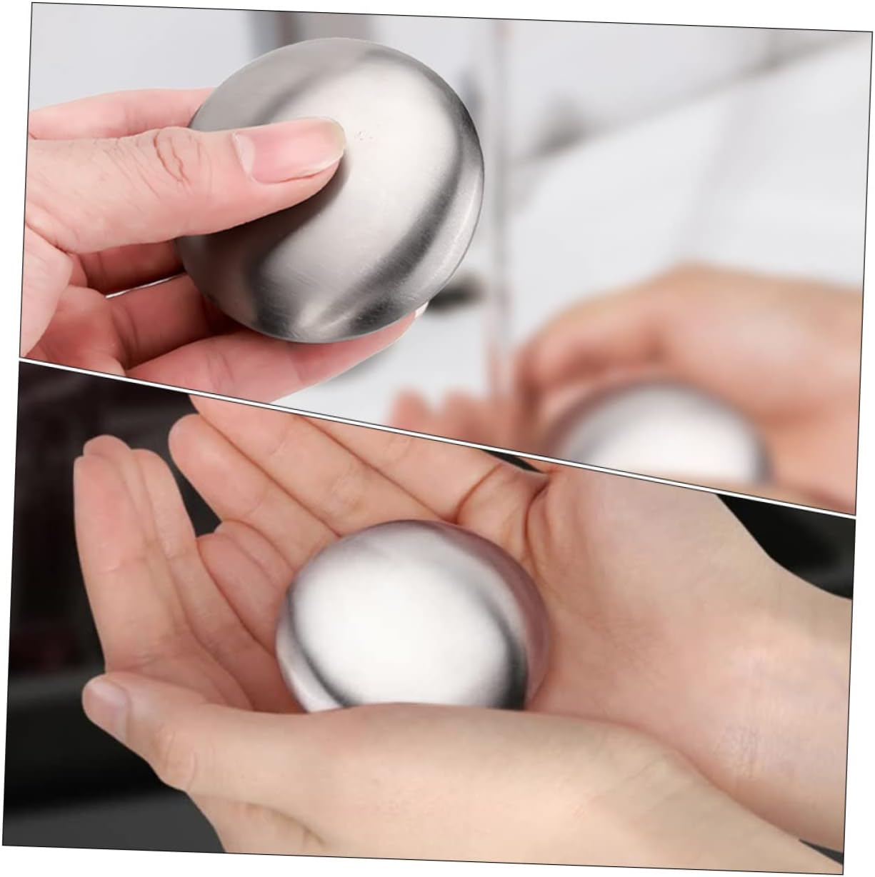 SHOWERORO Deodorizing Soap Stainless Steel Kitchen Soap Odor Absorbing Bar Steel for Home