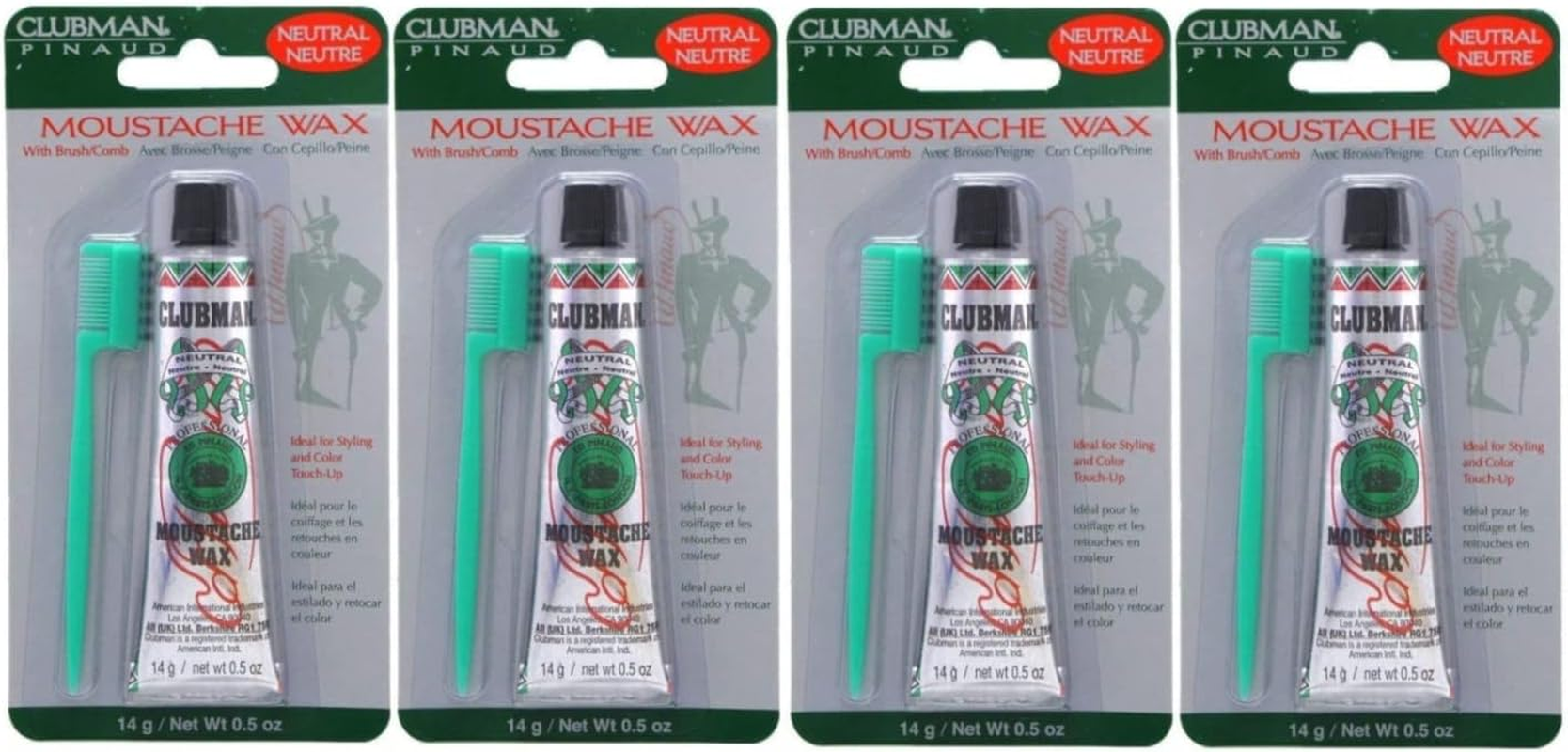 Clubman Moustache Wax Black 15Ml (Pack of 10) image number 2