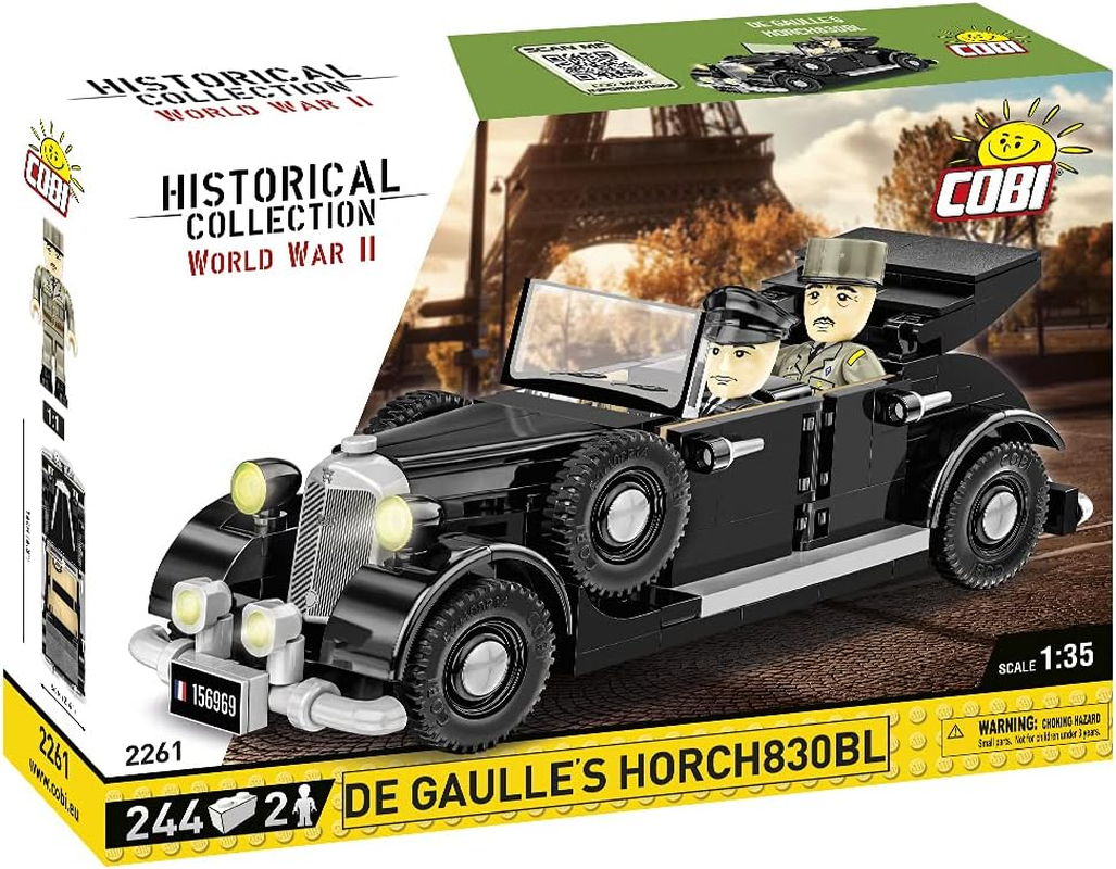 COBI 2261 Historical Collection-Cdg'S 1936 Horch 830 Building Sets, Black image number 4
