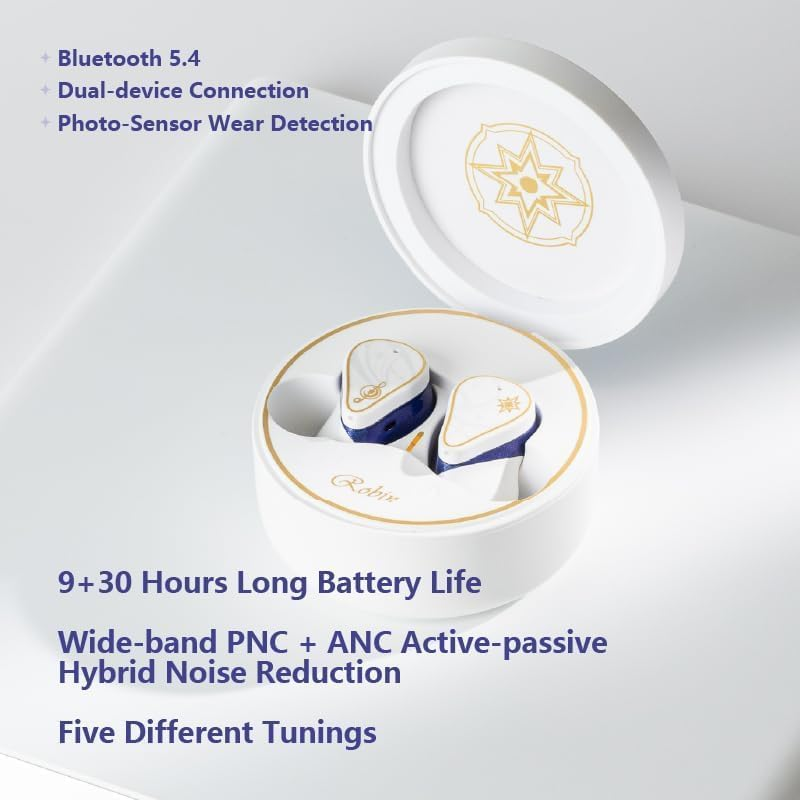 Moondrop Robin Earphone Honkai Star Rail Robin'S Earphones TWS Hybrid Dynamic Driver + Planar Driver ANC TWS Earphones image number 2