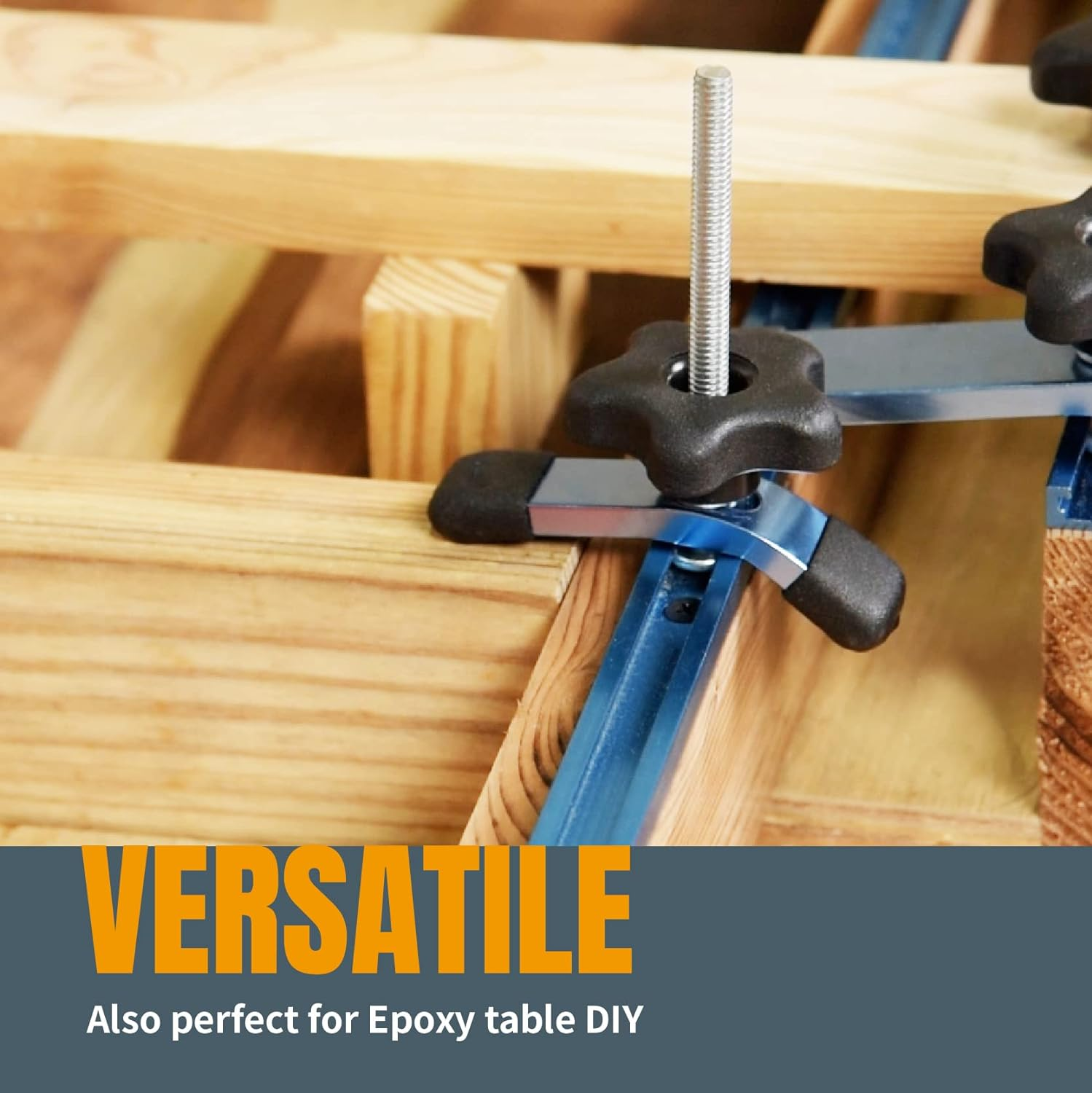 POWERTEC 71082 T-Track Mini Hold-Down Clamp, 3-5/8" L X 3/4" W image number 2