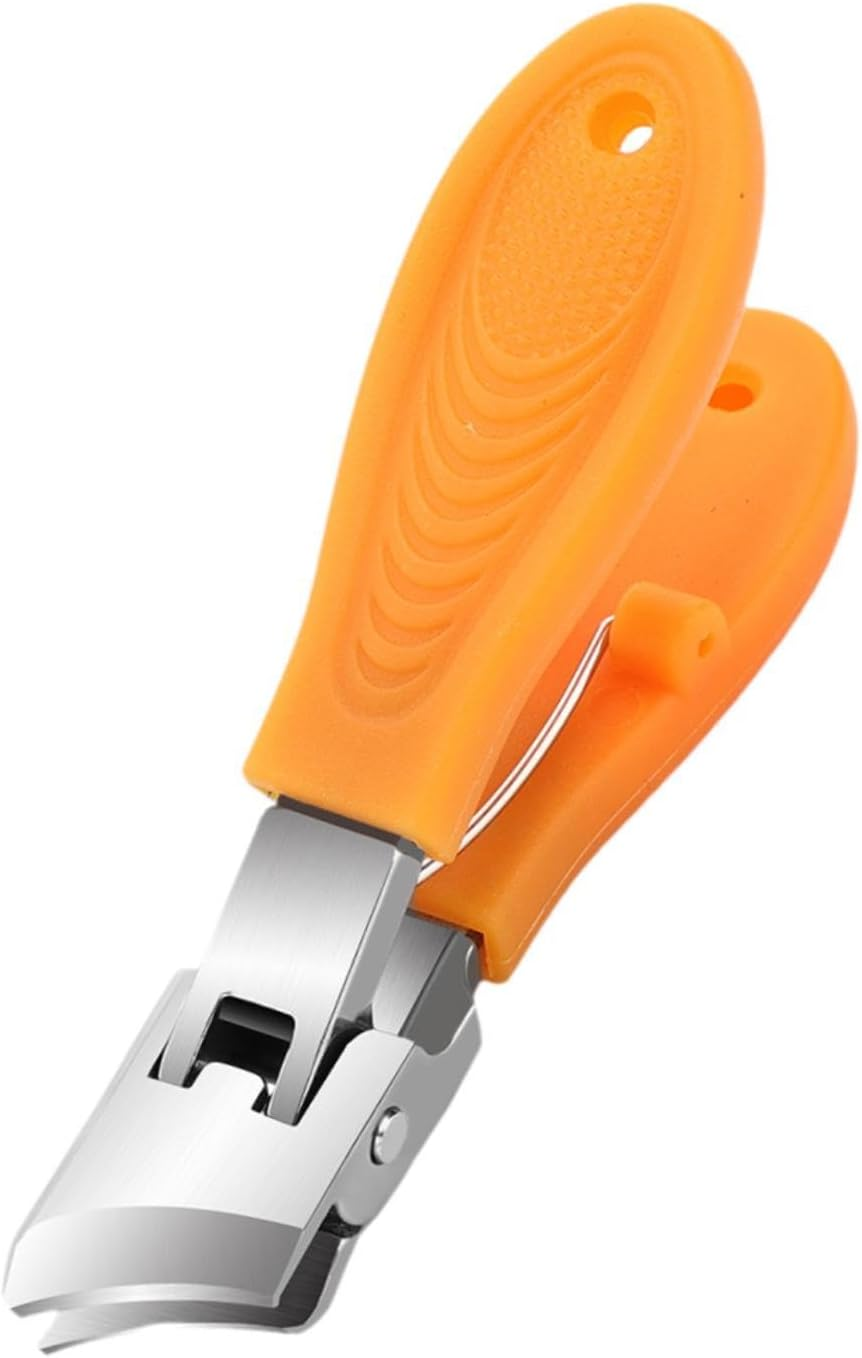 JAYIOLA Nail Clippers for Thick Toenails, Easy Use Trimmer Tool for Adults, Black