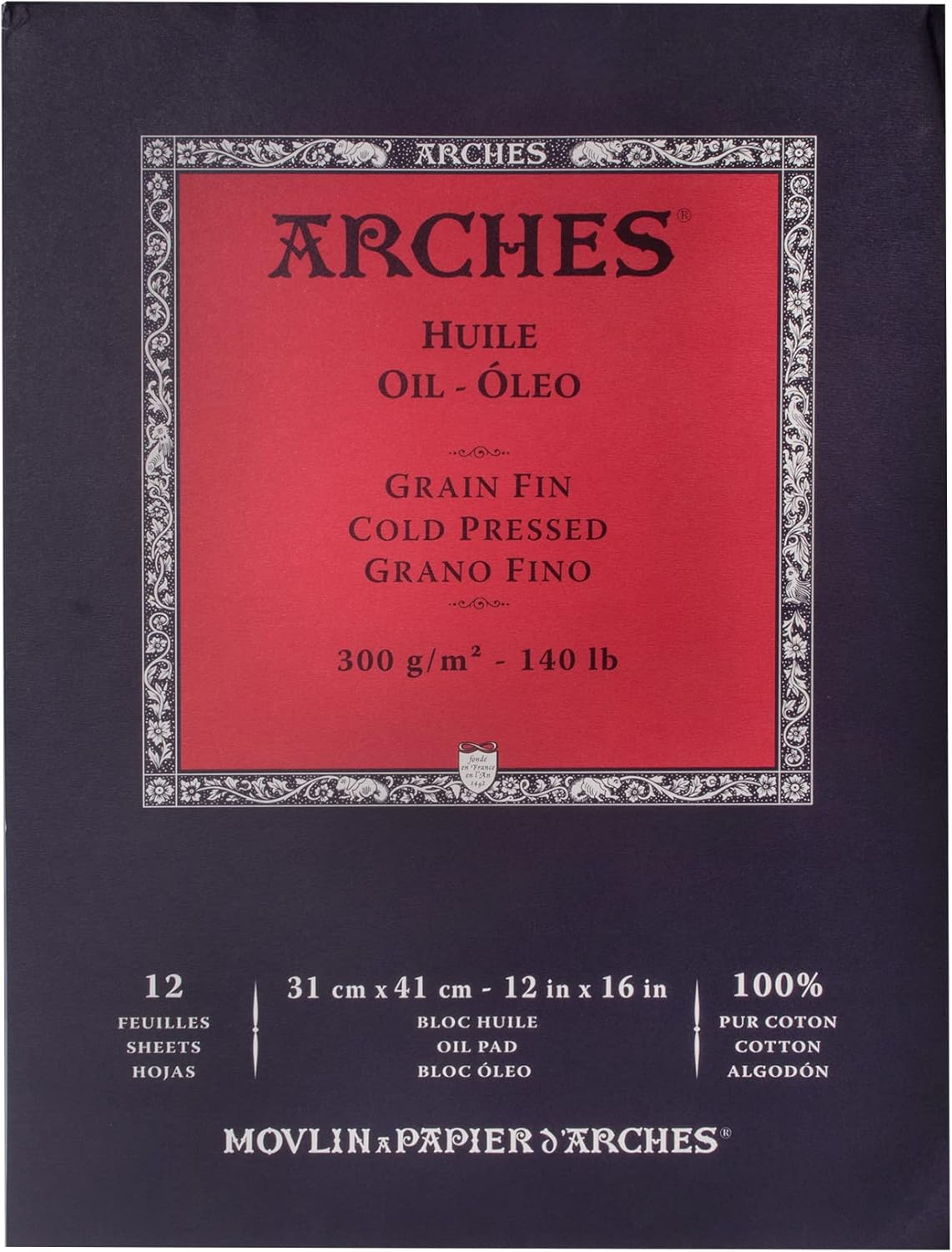 Arches Cold Pressed Oil Watercolour Paper Pad, Natural White, 31 X 41 Cm (2 Sheets) image number 6