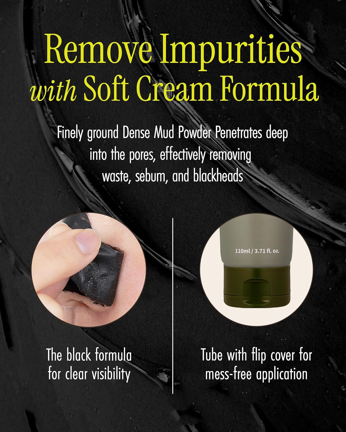 Recovery Mud Peel off Mask by Brmud for Unisex - 3.71 Oz Mask image number 1