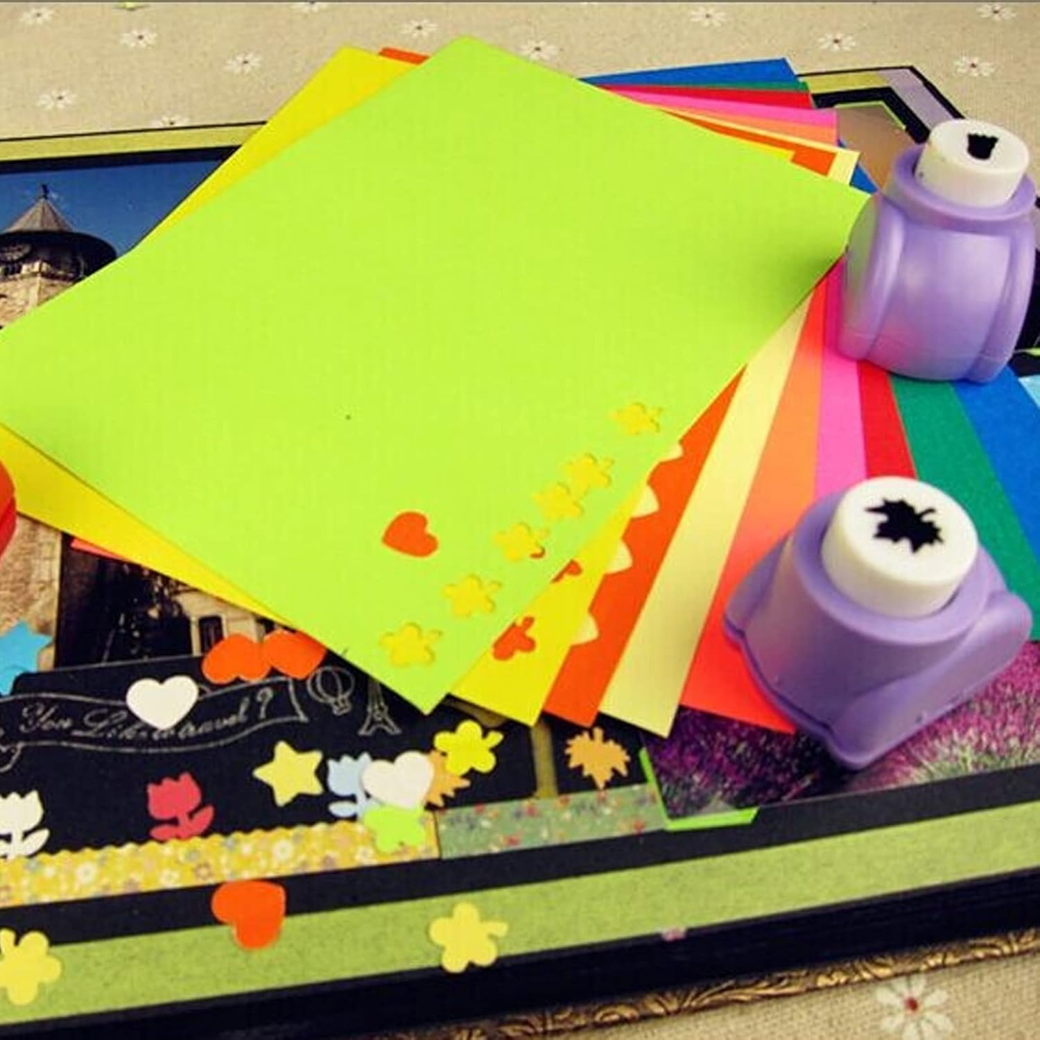 15Pcs Craft Holes Punch for Kids Shape Paper Punch Imagination, Suitable for Cuts Albums, Ages of 3 to 13 Years image number 5