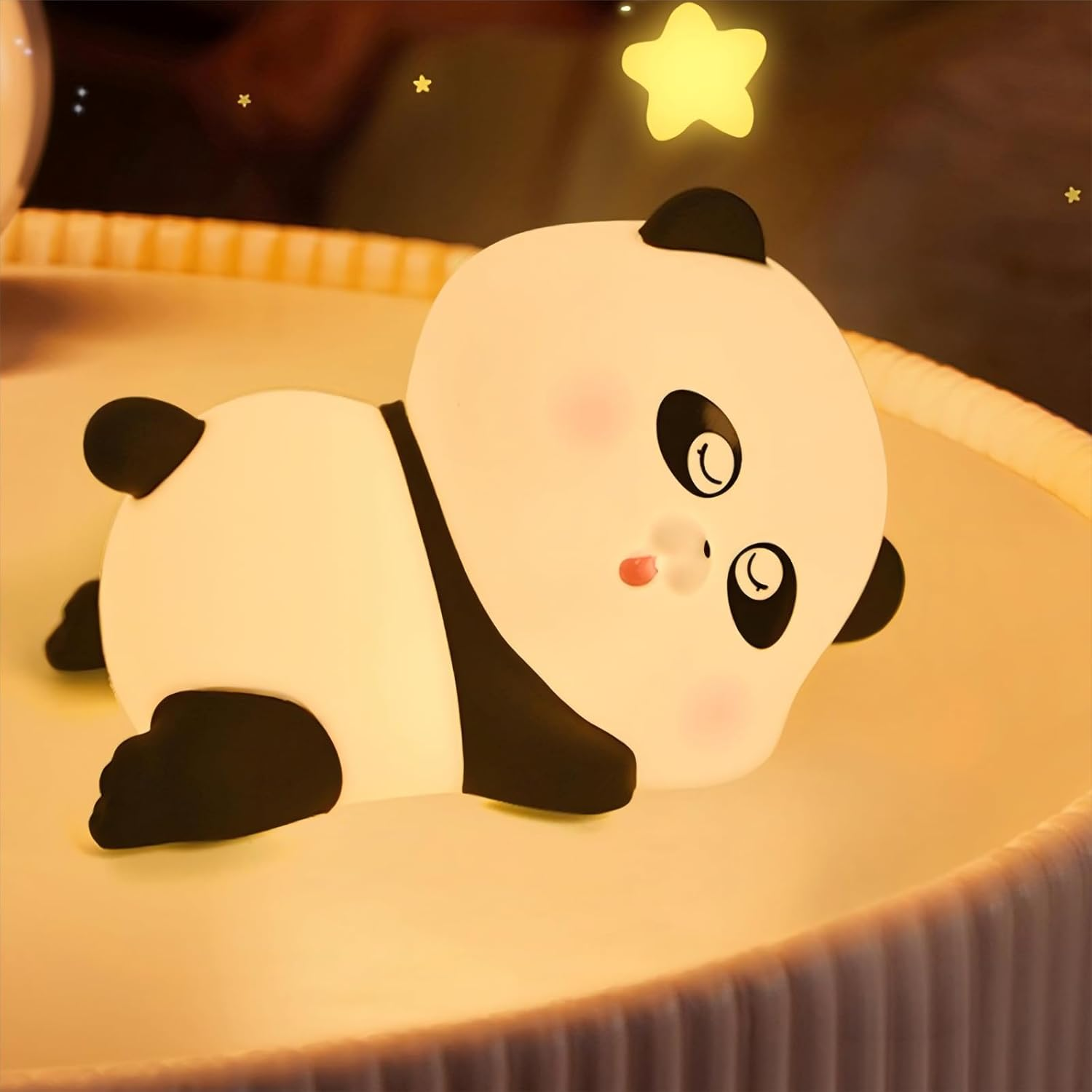 Slotlien Night Light, Timer Kids Night Light, Cute Animal Baby Nursery Lamp, Squishy Silicone Touch Lamp, Dimmable Night Lamp, Kawaii Rechargeable LED Nightlight, Gifts for Kids Baby Women (Duck)