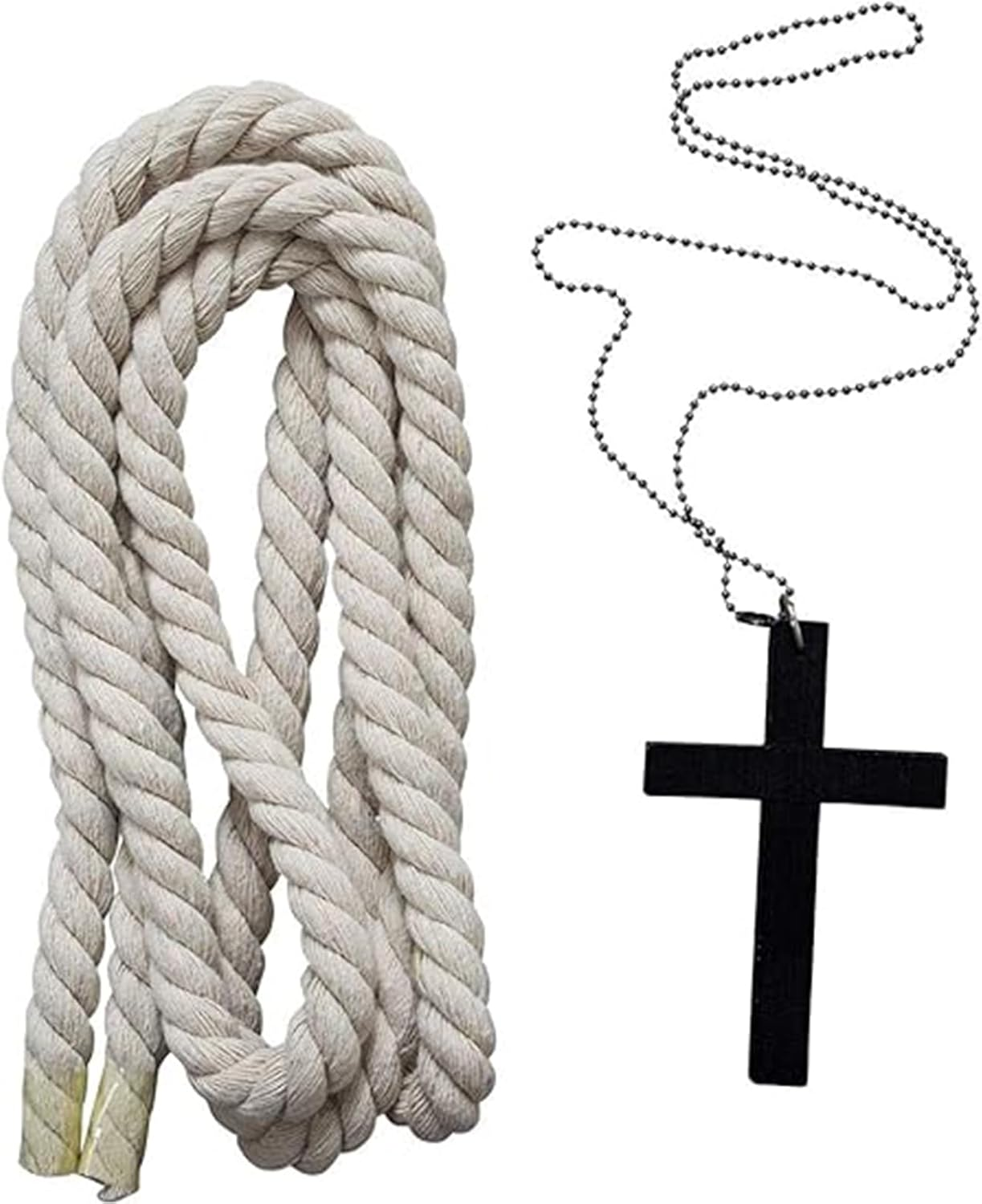 Medieval Costume Halloween Costumes Men Witch Hooded Robe Cloak Vampire Cape with Hood image number 6