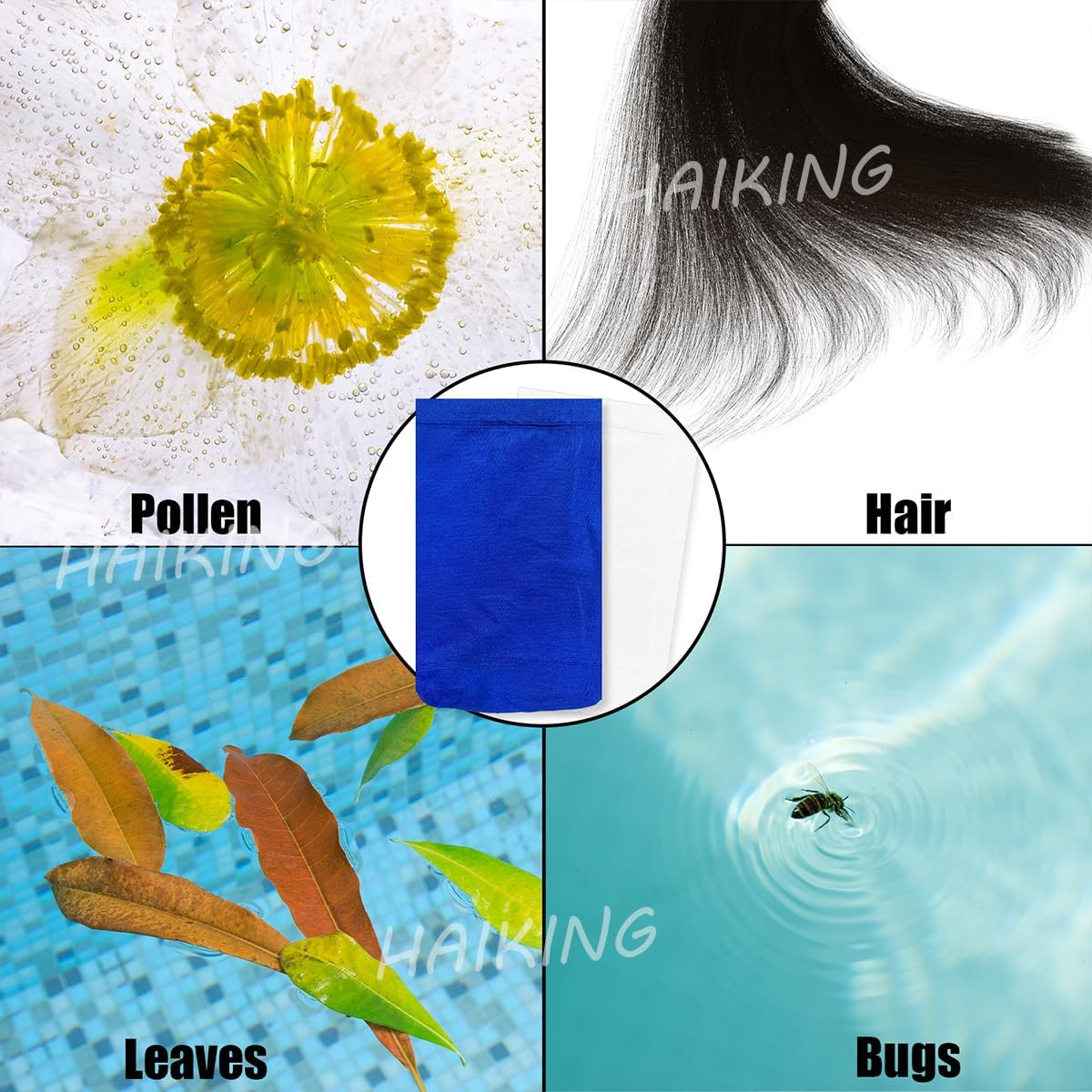 Pool Filter Socks, 20 PCS Ultra Fine Mesh Screen Liner for Cleaning Debris and Leaves (Universal) image number 5