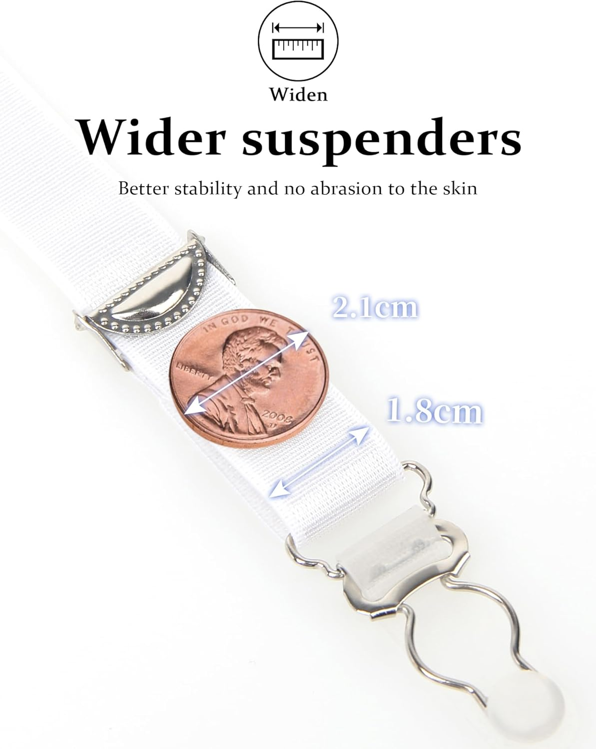 Ohmydear Women'S Lace Garter Belts plus Size Mesh Suspender Belt with 6 Straps Metal Clip for Thigh High Stockings image number 3